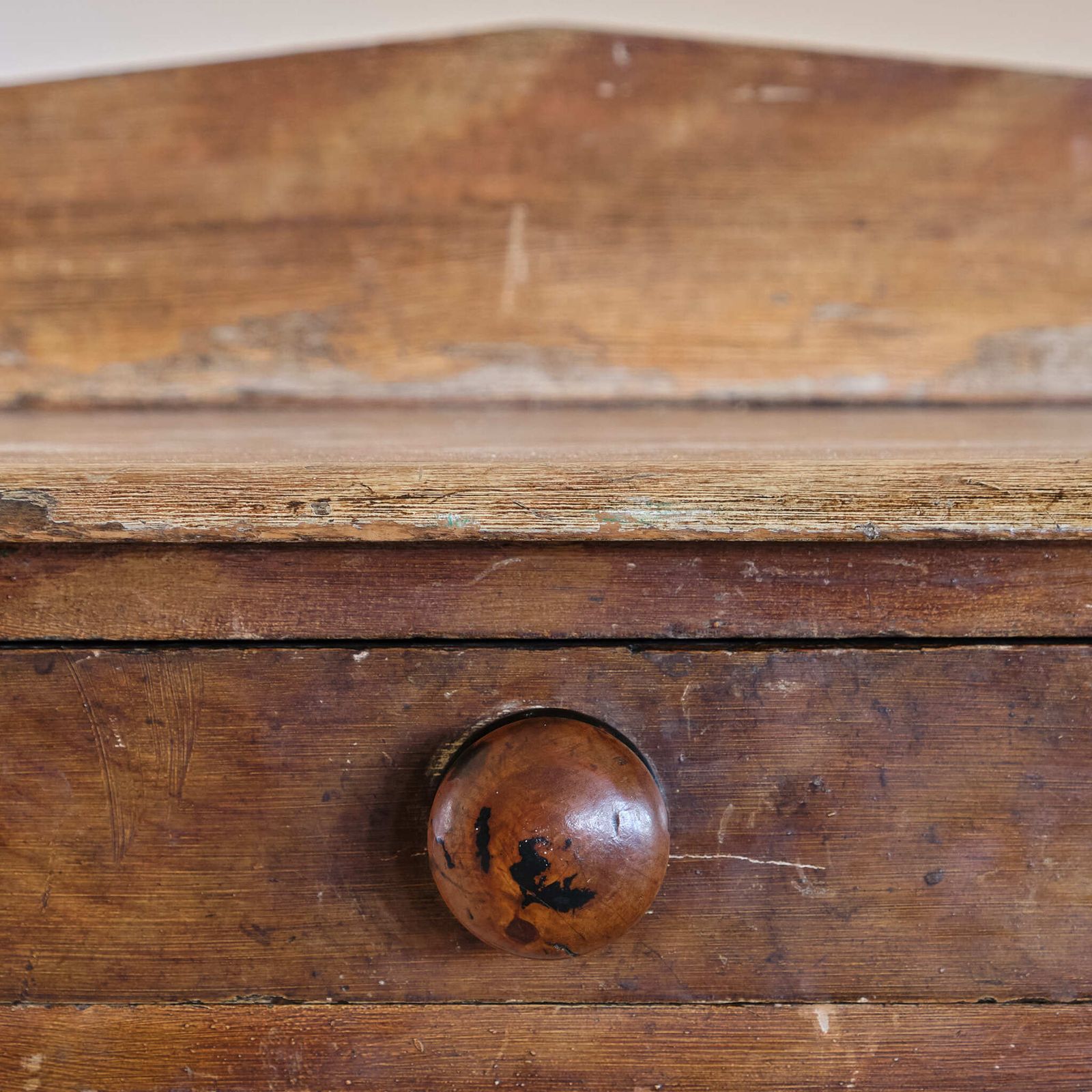 19th Century Pine Console In Original Paint photo 795.0