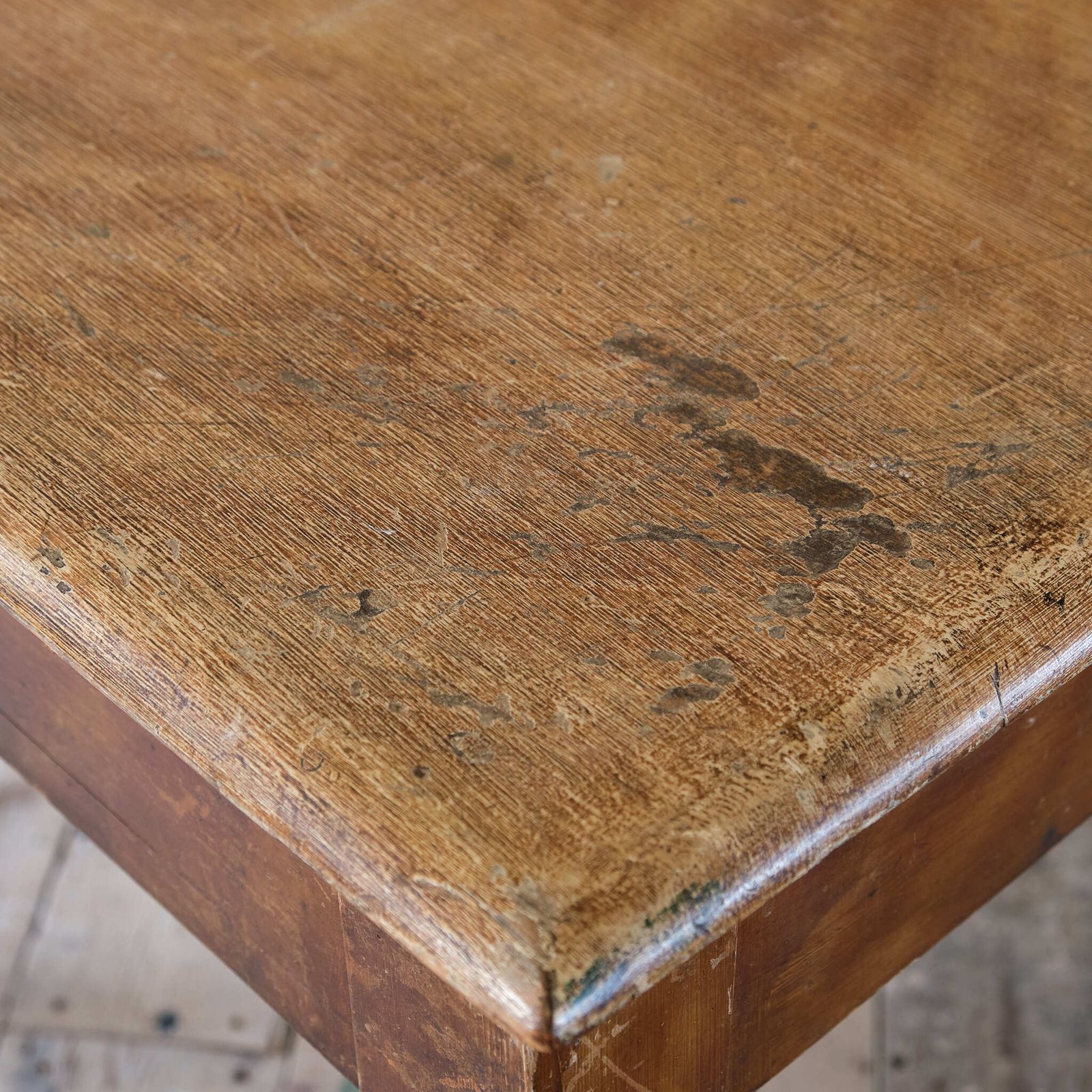 photo for sale 19th Century Pine Console In Original Paint