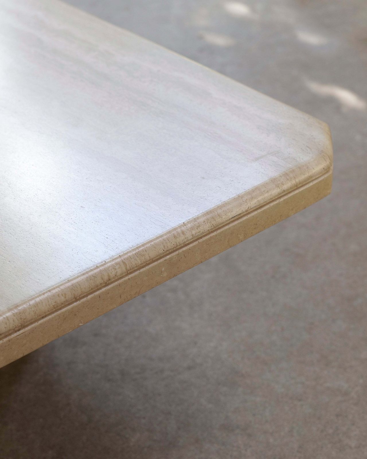 Travertine Coffee Table, 1980s photo vinterior