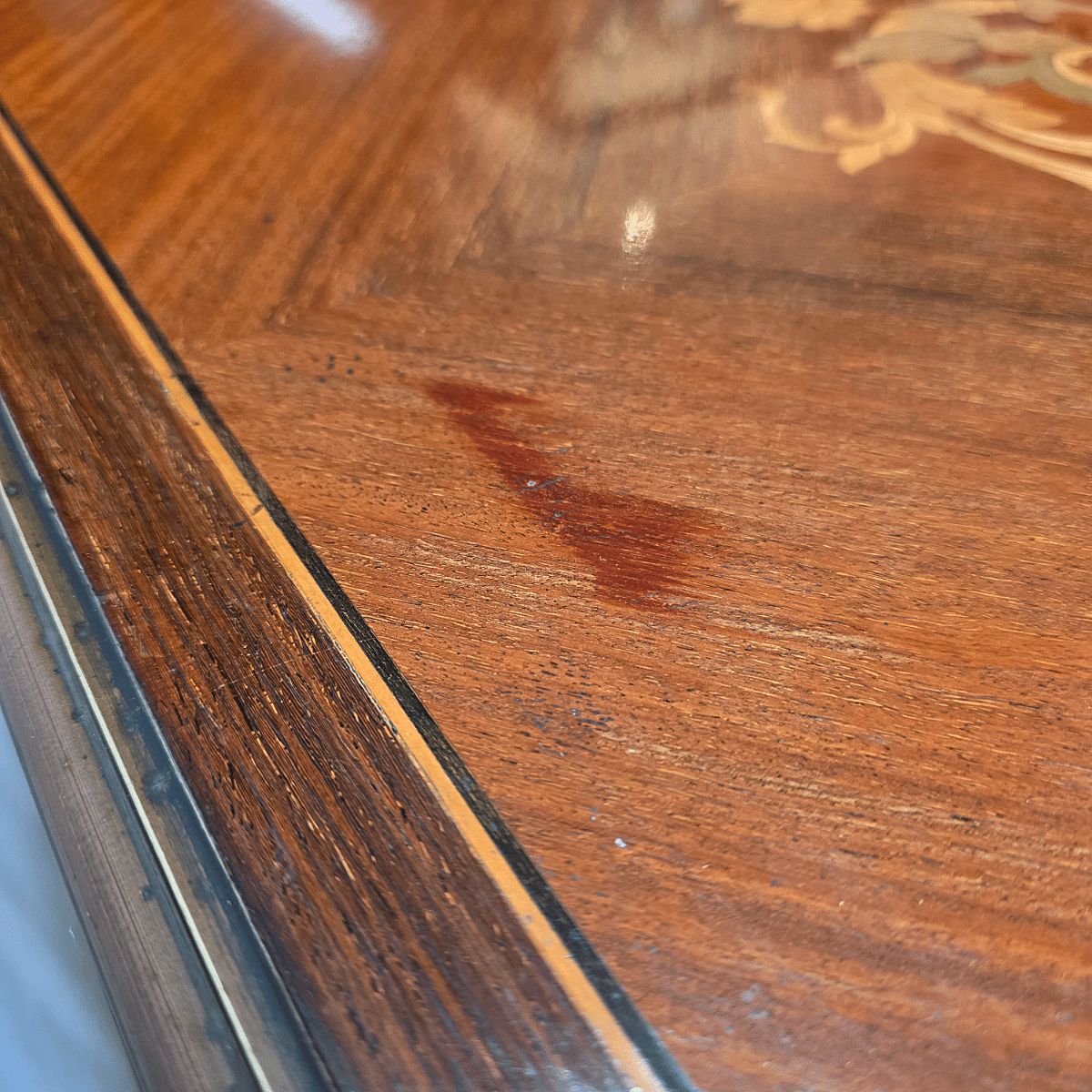 French Louis XV Style Gaming Table With Marquetry, 1960s photo Furniture