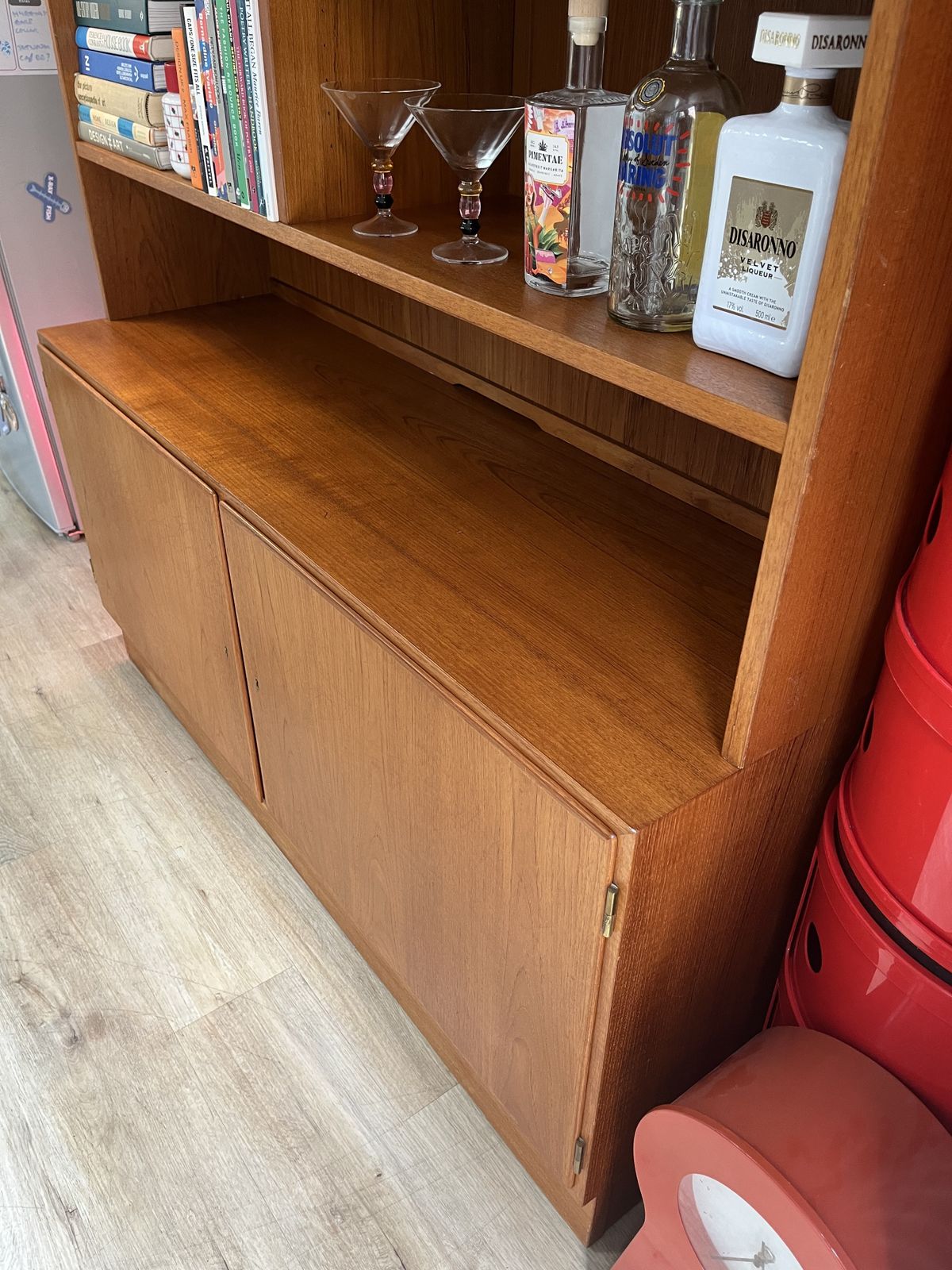 Furniture Teak Mid Century Modular Poul Hundevad Teak Bookcase Cabinet Wall Unit photo