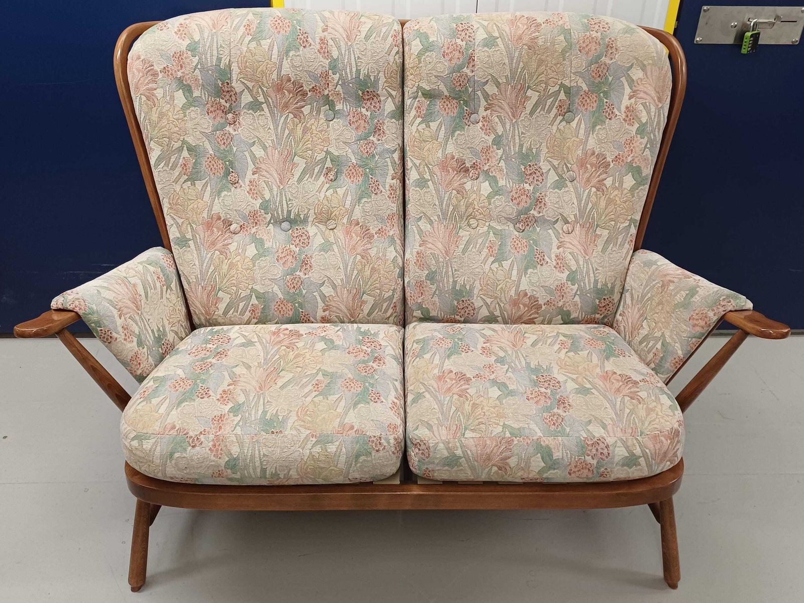 Ercol Evergreen 913/2 2 Seat Sofa   High Back   Golden Dawn Frame   New Webbing   Free Delivery Within 50 Miles, Further "At Cost"