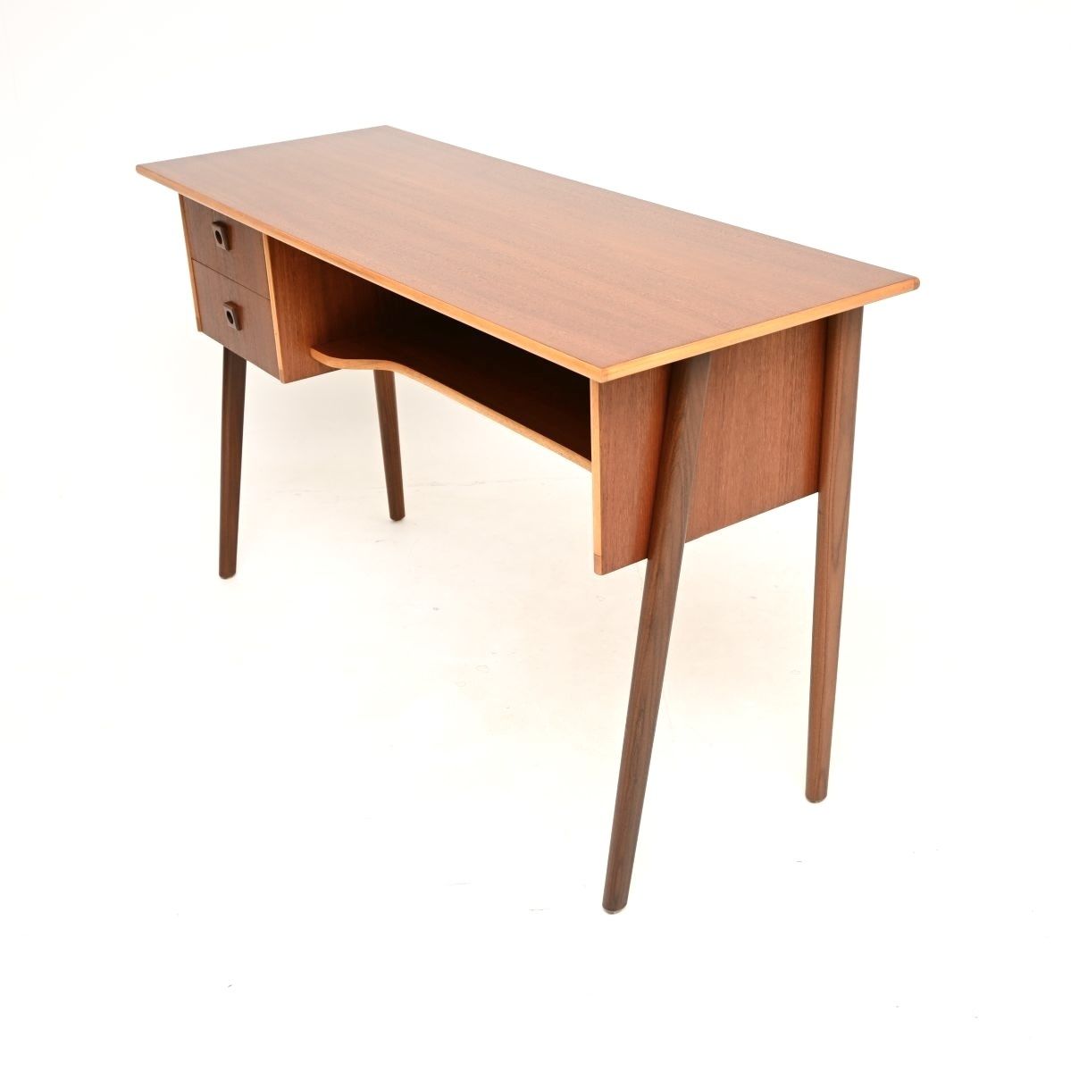 Danish Vintage Teak Free Standing Desk photo for sale