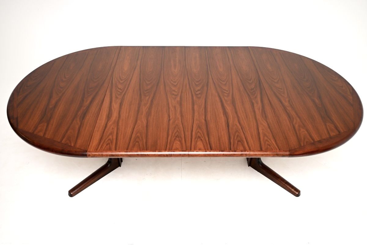 Danish Vintage Rosewood Extending Dining Table photo vinterior