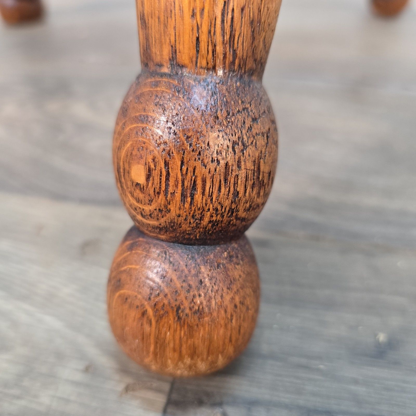 Antique Elm Milking Stool Wooden Rustic Country Farmhouse Three Leg Foot Stool photo buy