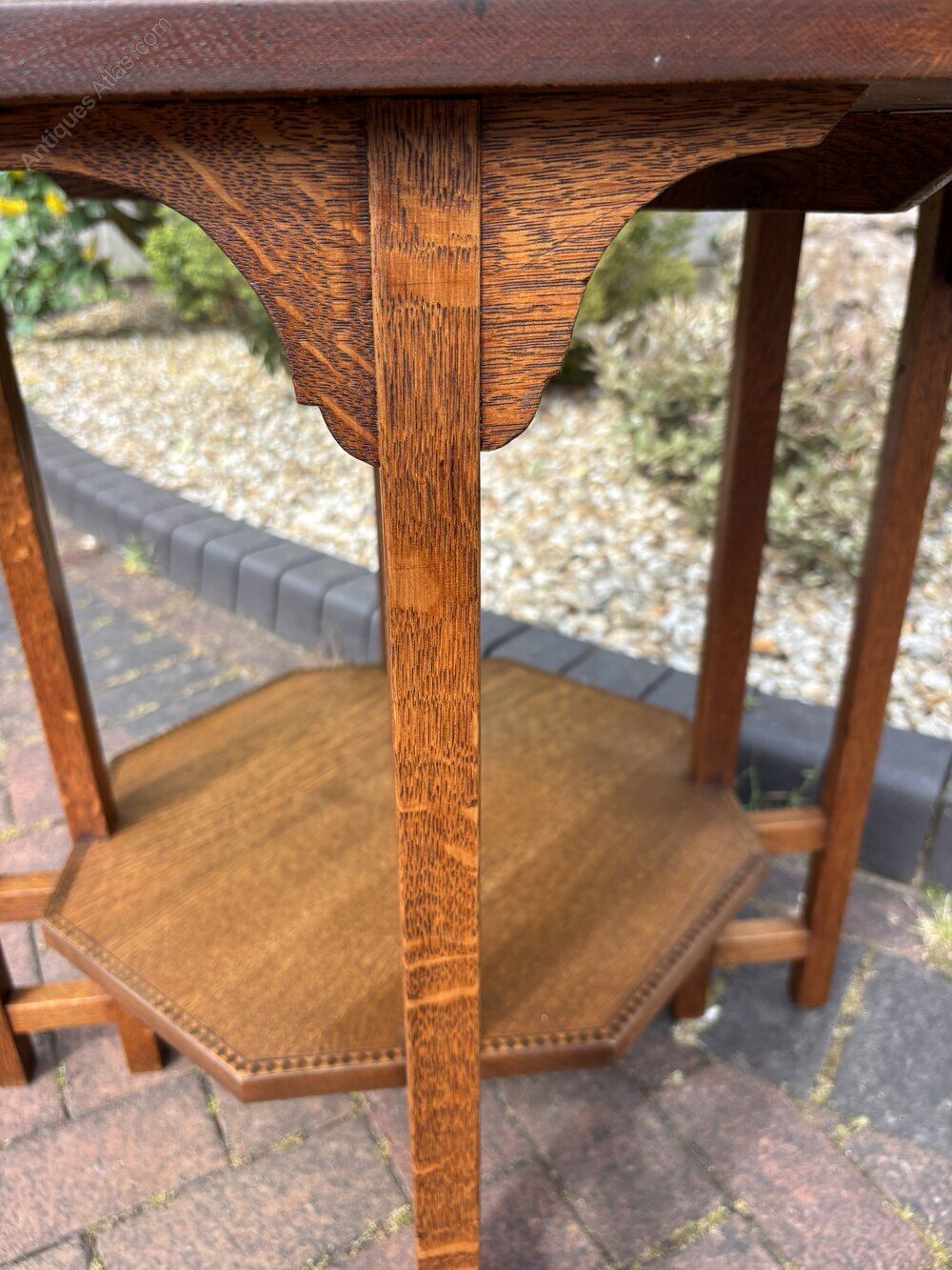 Arts & Crafts Oak Occasional Table photo furniture