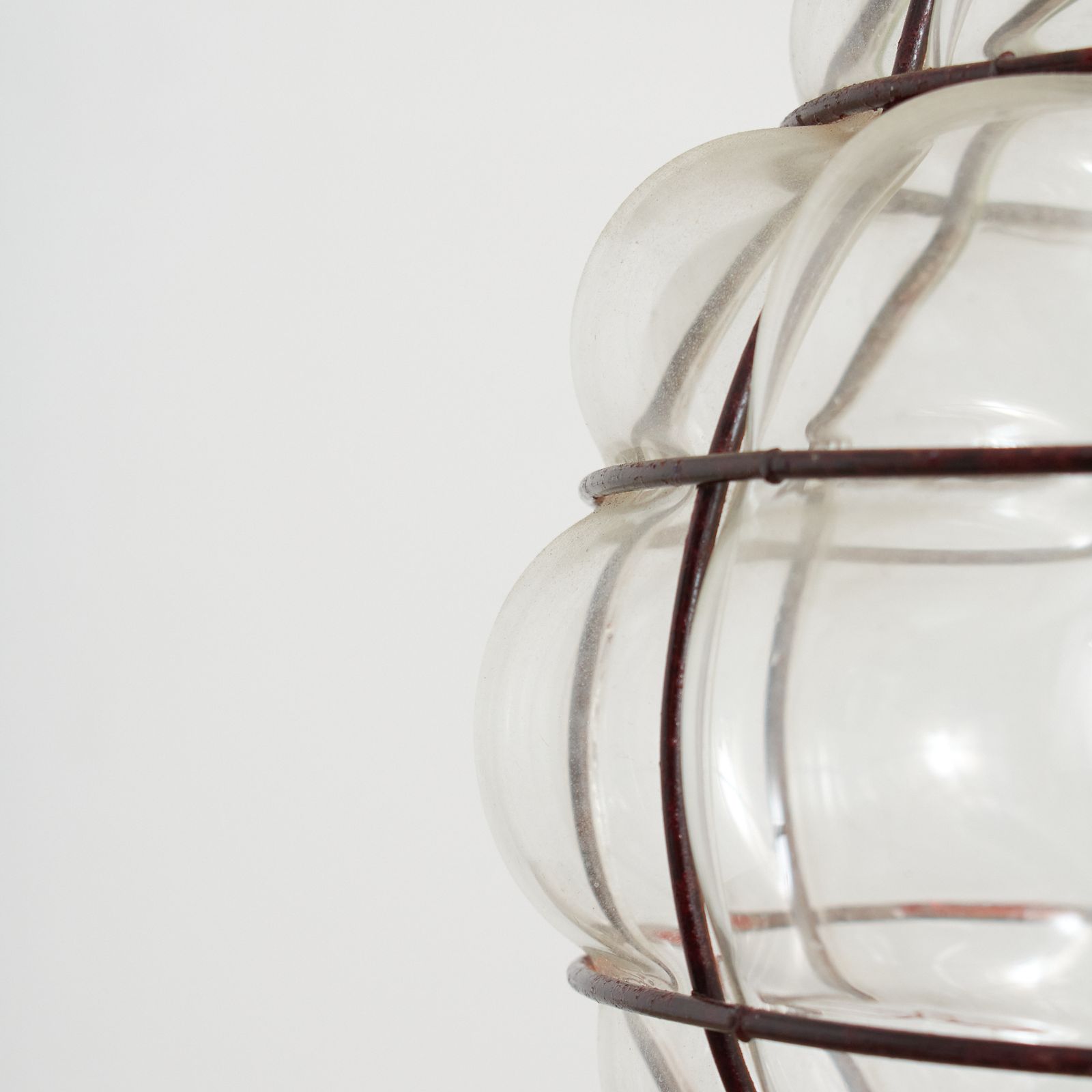 Antique Murano Style Cage Glass Pendant Light photo 275.0
