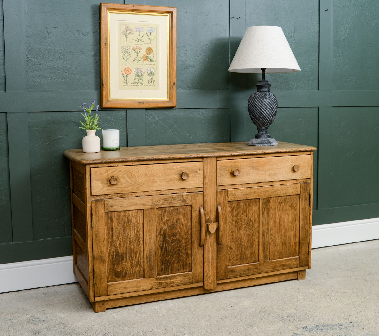 Ercol Elm Sideboard   Semi Restored   Mid Century photo Furniture