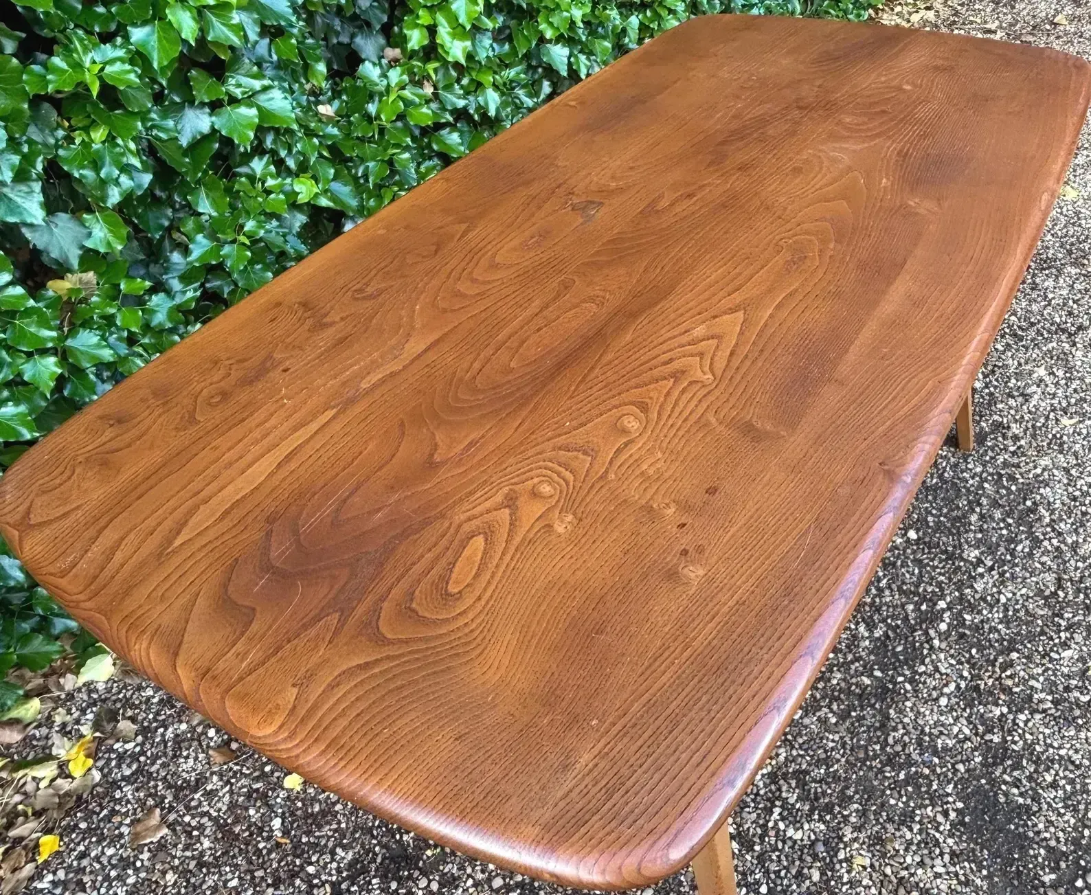 Ercol Mid Century Plank Dining Table C.1960s photo vintage