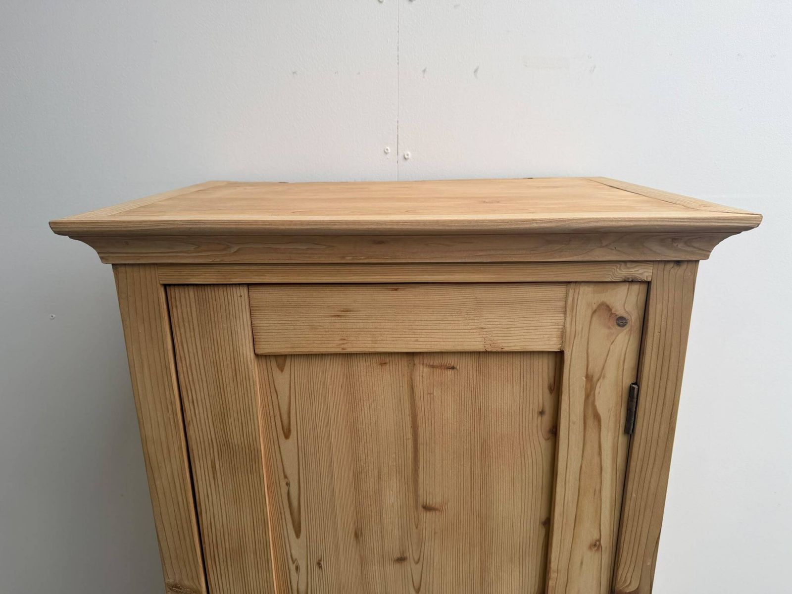 A Lovely Small Shallow Antique Pine Bathroom Cupboard To Wax/Paint photo 645.0