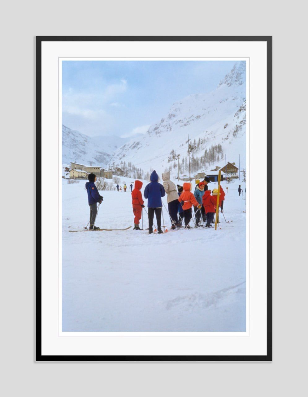 Toni Frissell 'Val D’isere' Archival Pigment Print Framed In Black photo furniture