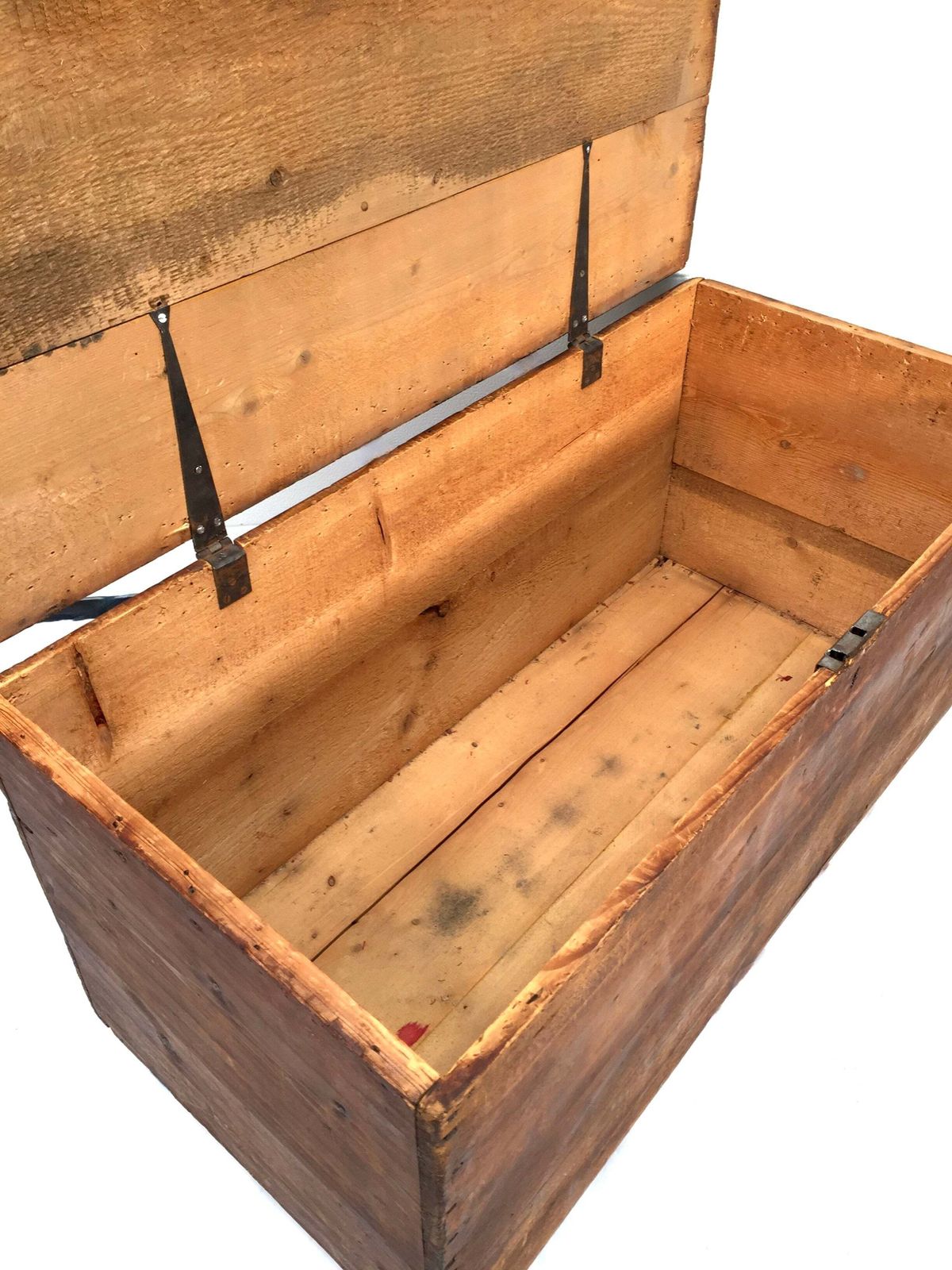 photo buy Antique 20th Century Wooden Coffer Blanket Box / Stage Prop Storage Crate C.1920