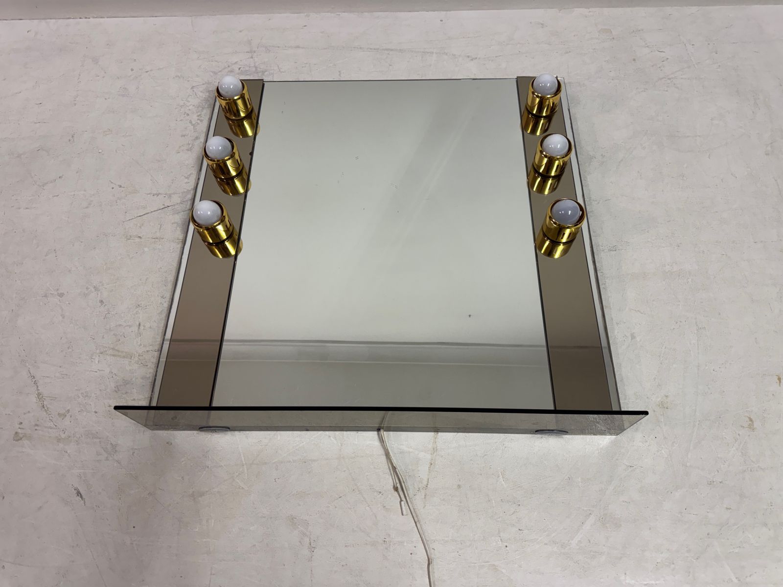 1970s Italian Hollywood Dressing Room Vanity Mirror With Lights By Isa photo Home Decor