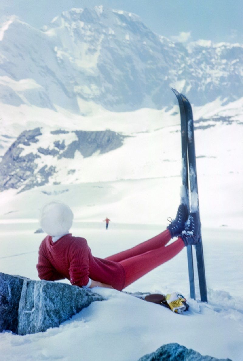 Toni Frissell 'Haute Route Repose' Archival Pigment Print Framed In Black