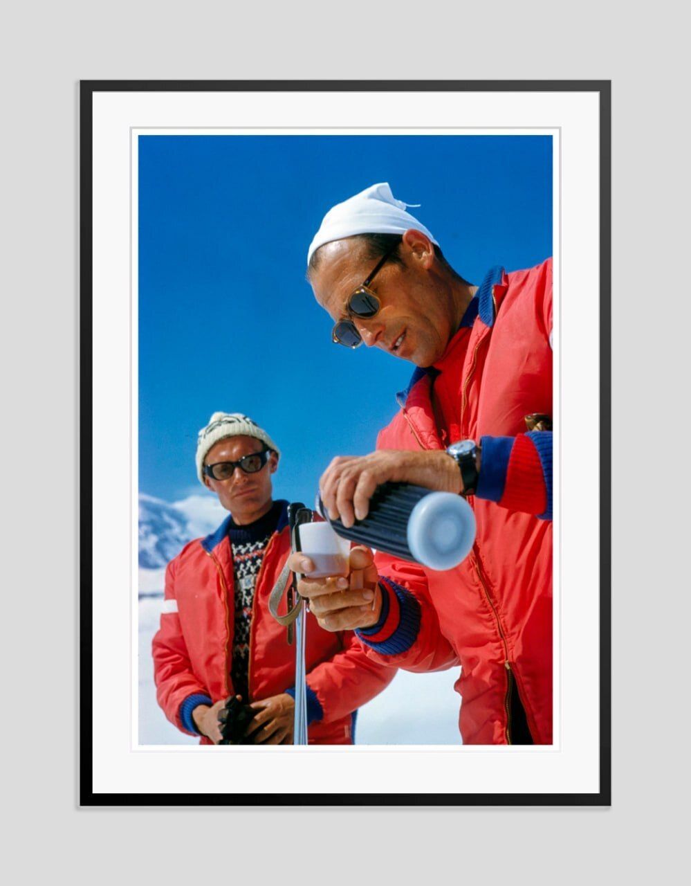 Toni Frissell 'Haute Route Drink Stop' Archival Pigment Print Framed In Black photo furniture