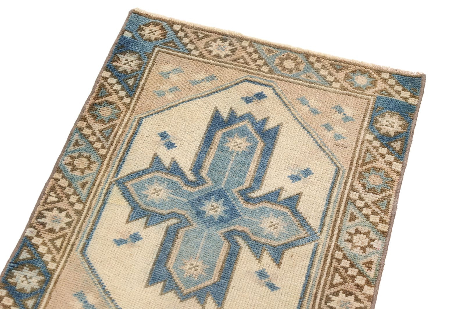 Antiek Anatolisch tapijt, 155 × 60 cm, ca. jaren 1920 photo Textiel