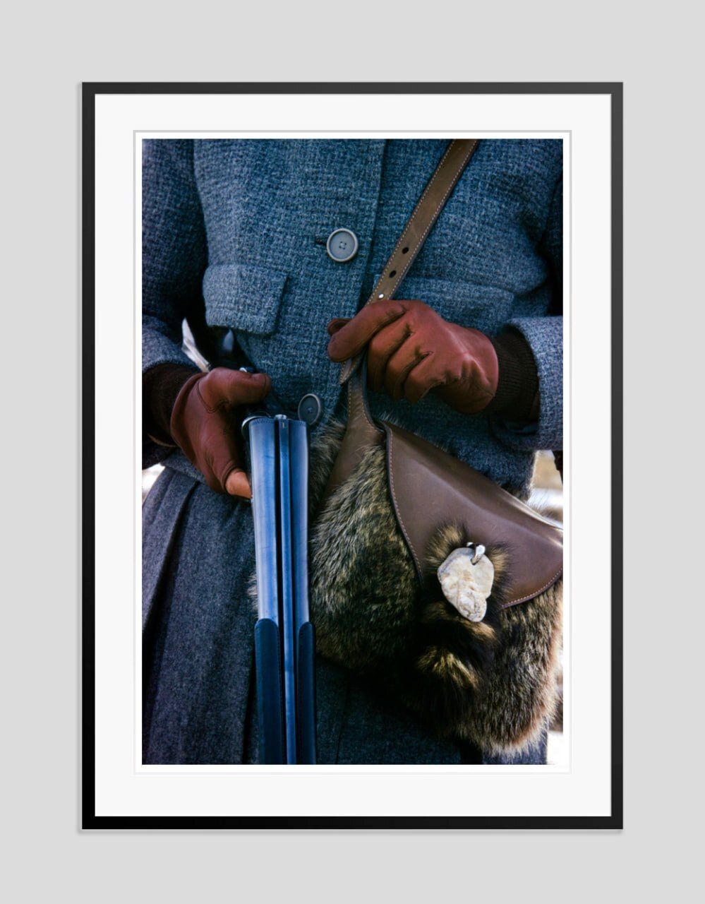 Toni Frissell 'Ann Bonfoey Taylor Hunting' Archival Pigment Print Framed In Black photo furniture