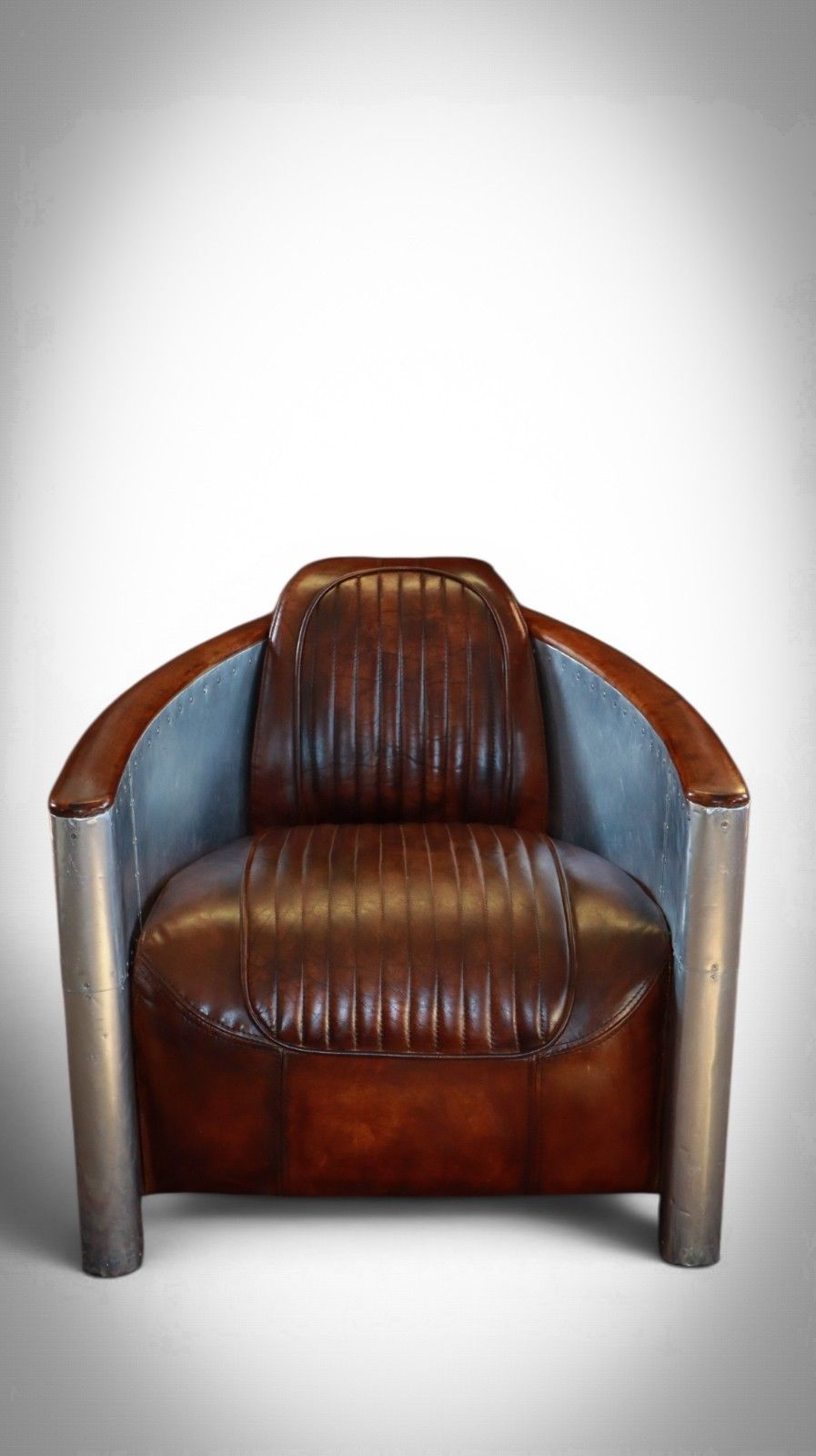 Stunning Timothy Oulton Aviator Tomcat Club Armchair In Buck'dn Brok'n Leather🚚 photo for sale