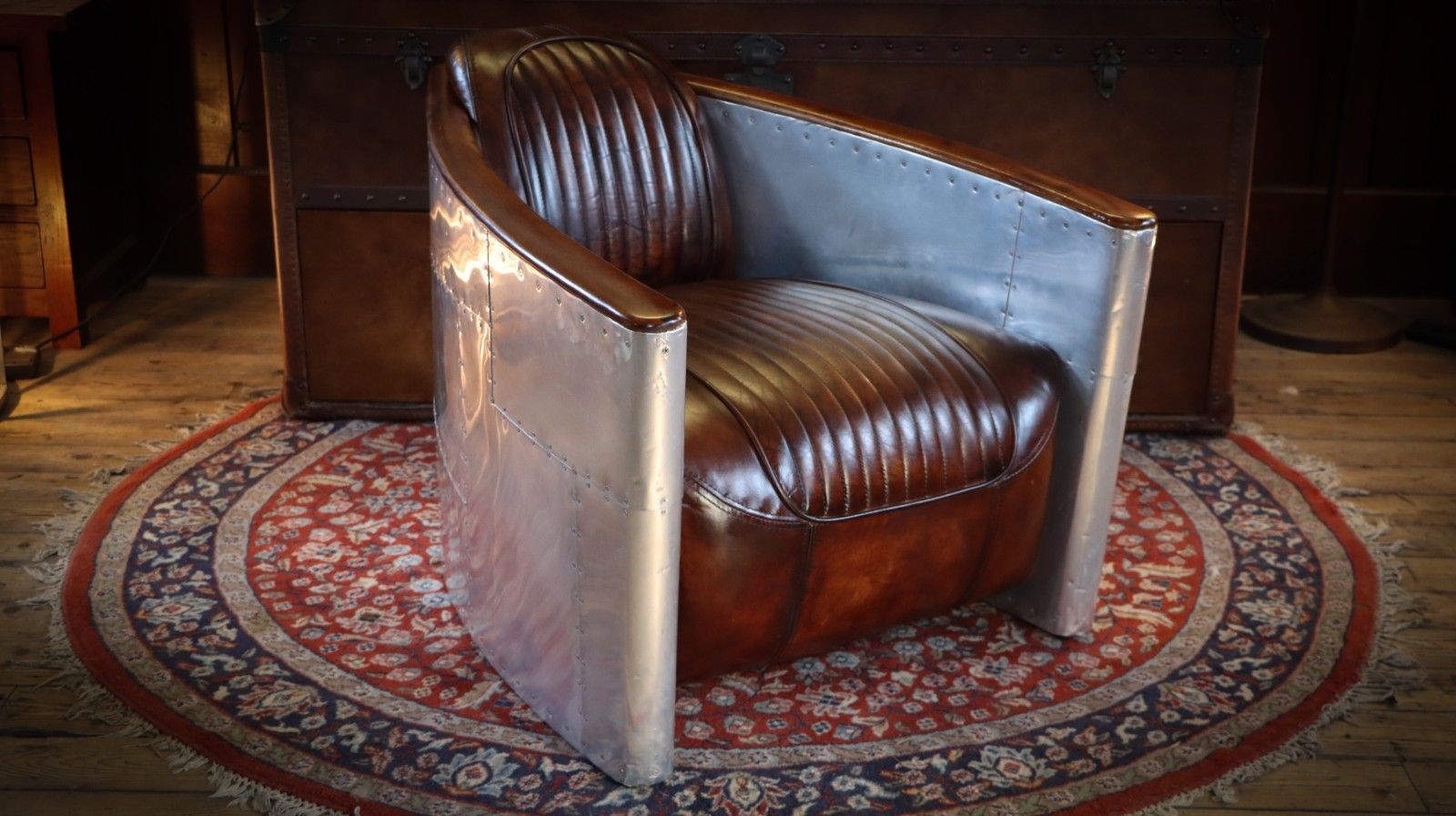Stunning Timothy Oulton Aviator Tomcat Club Armchair In Buck'dn Brok'n Leather🚚 photo Furniture
