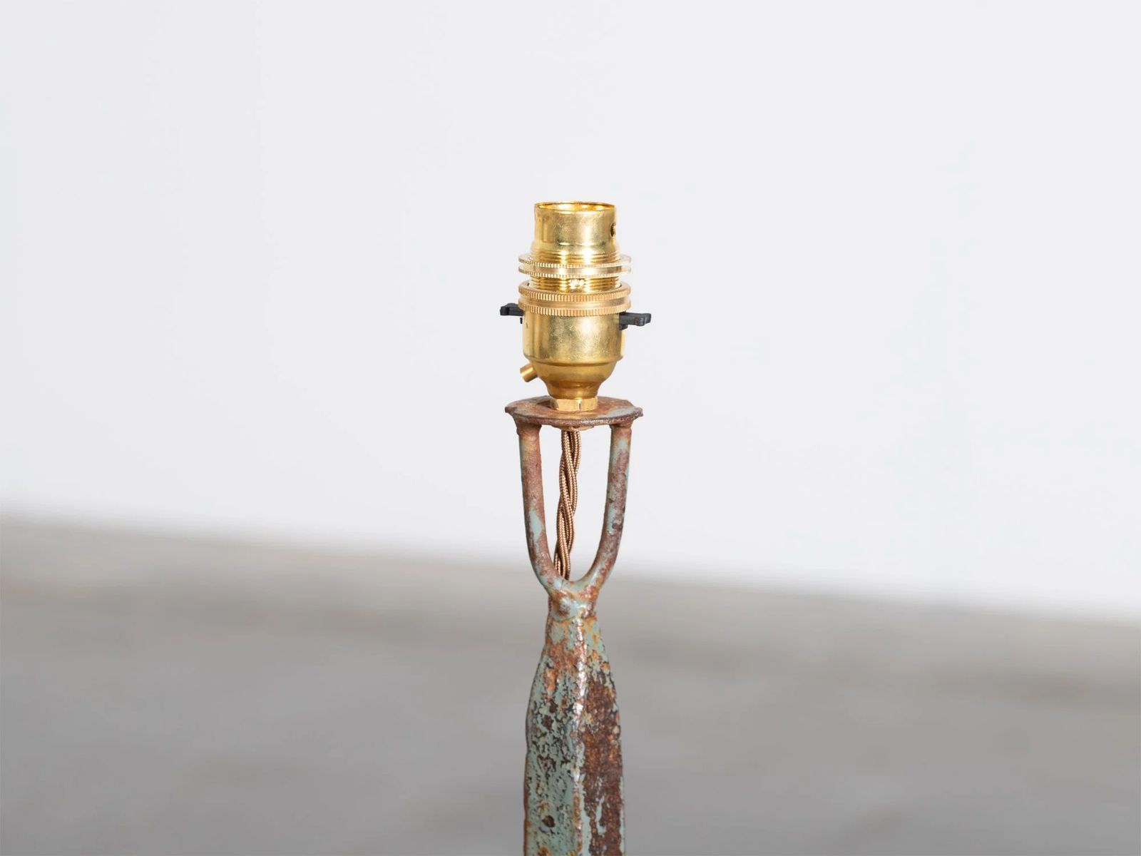 French Painted Iron Floor Lamp photo for sale