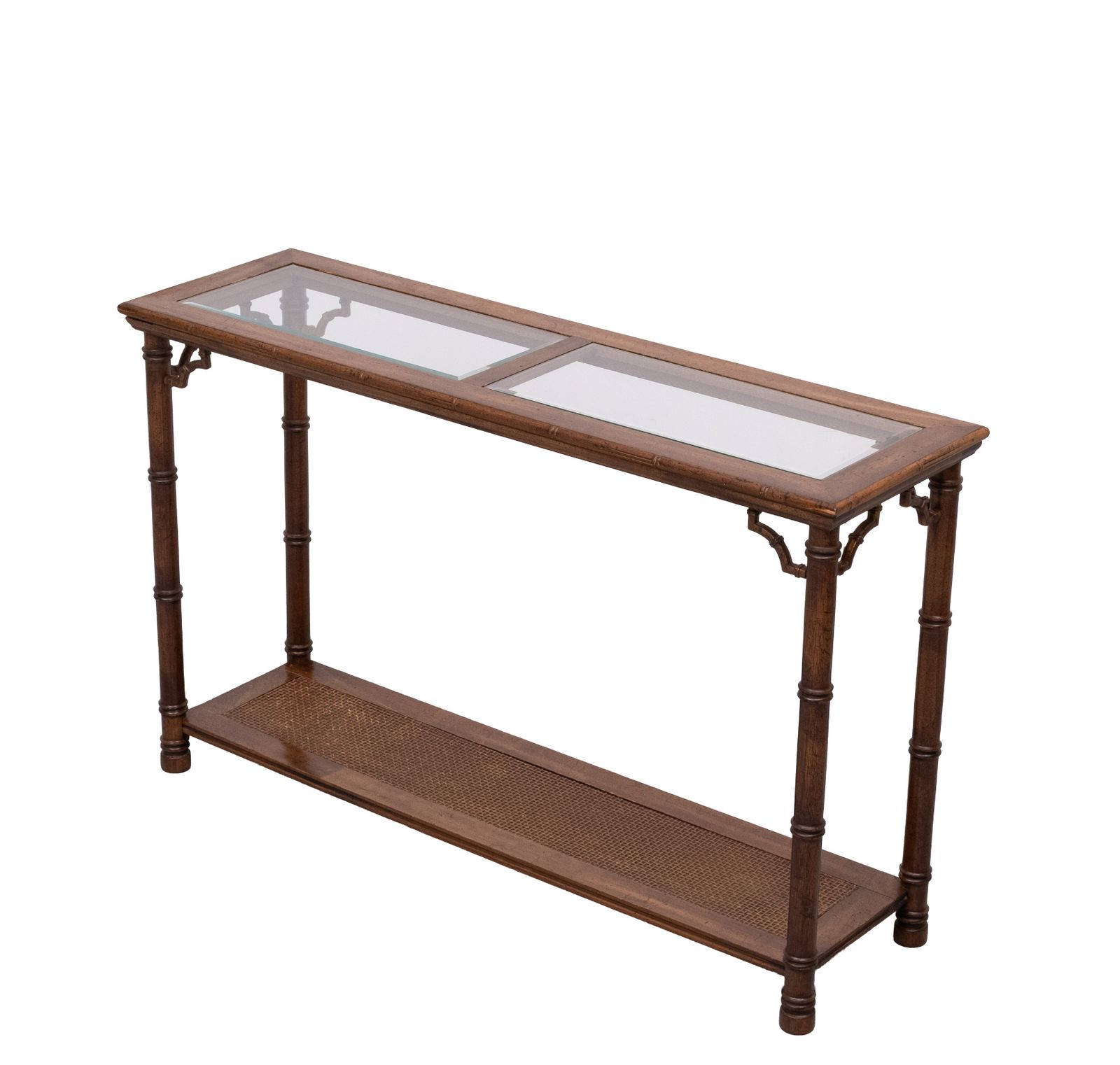 Console Faux Bamboo Chinese Chippendale Jaren 1970