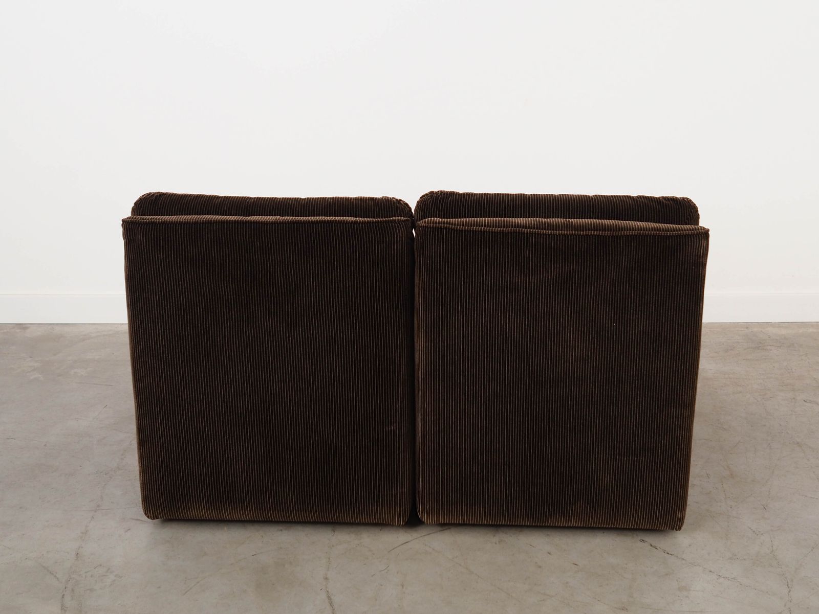 Brown Modular Sofa, Italian Design, 1970s, Manufactured By Busnelli photo vintage