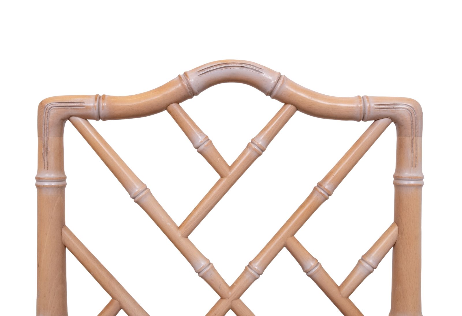 Set Of 4 Chinese Chippendale Chairs Chic Regency Style Seating Woven Cane 1970s photo for sale