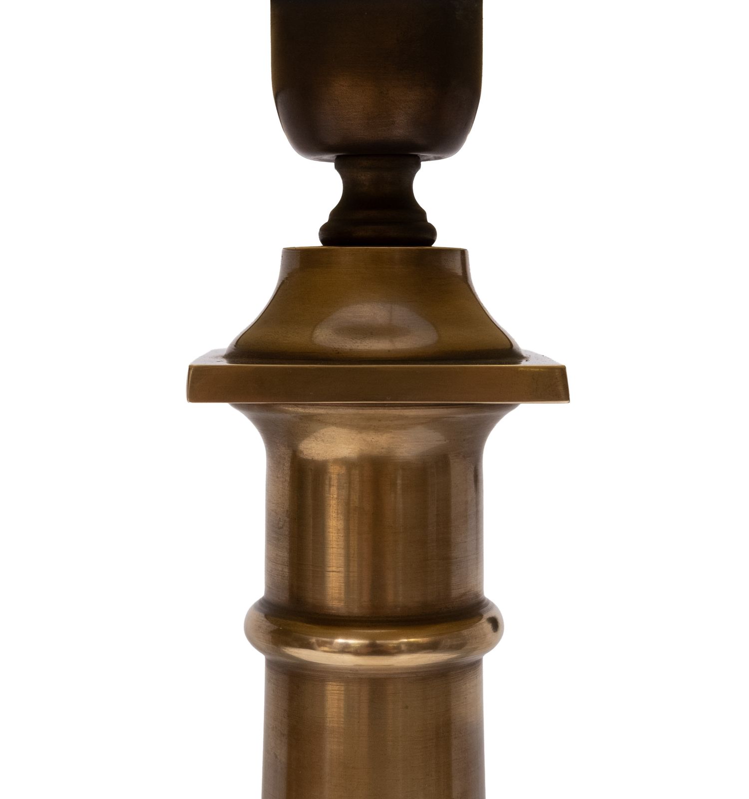 A Set Of Two Bronze Doric Column Table Lamps 1960s France photo 1290.0