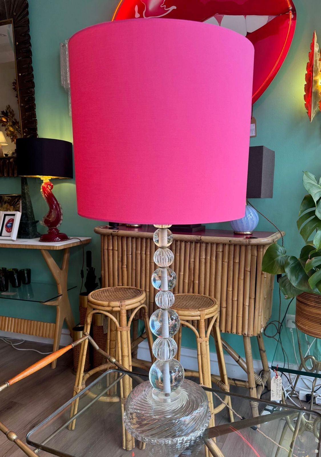 photo buy A Pair Of Large 1970s Murano Glass Lamps Attributed To Barovier & Toso