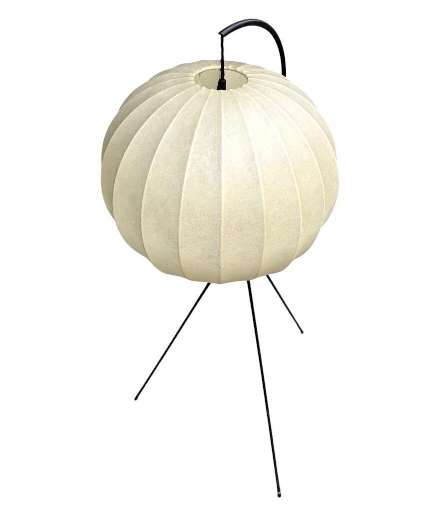 photo furniture A Rare Italian 1960s Black Lacquer And Brass Tripod Floor Lamp With Cocoon Shade By Castiglioni