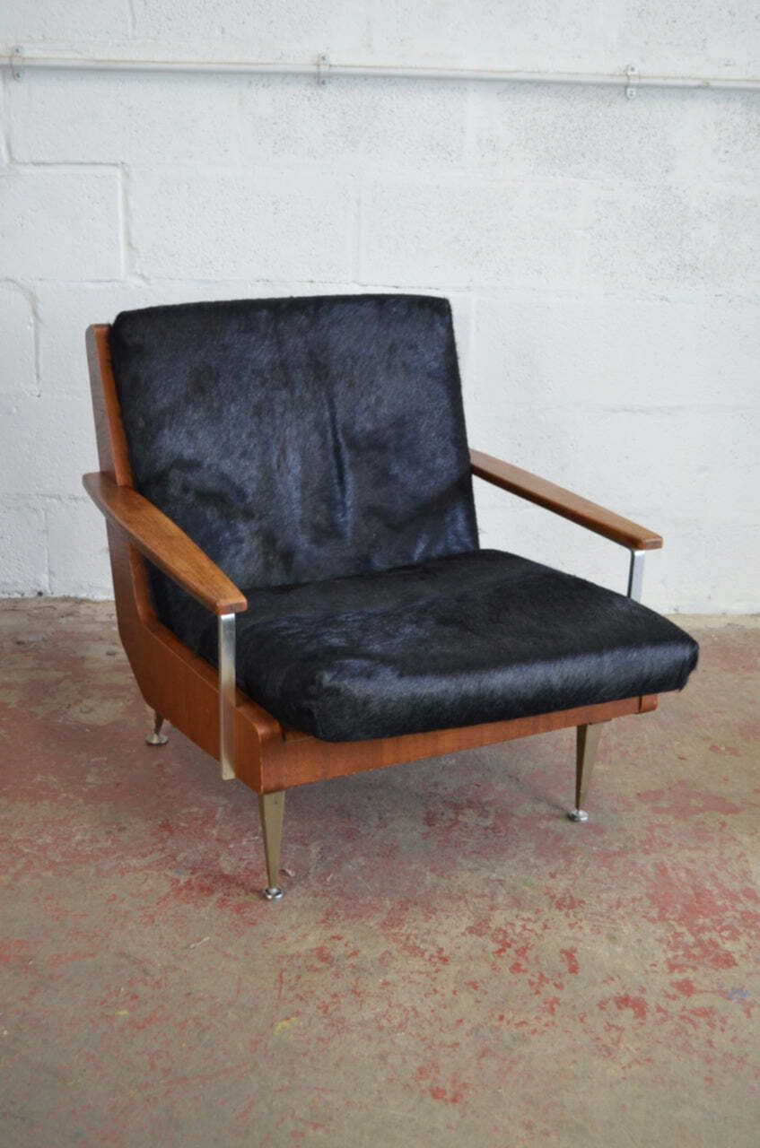 A Vintage Mid 20th Century Danish Easy Lounge Armchair