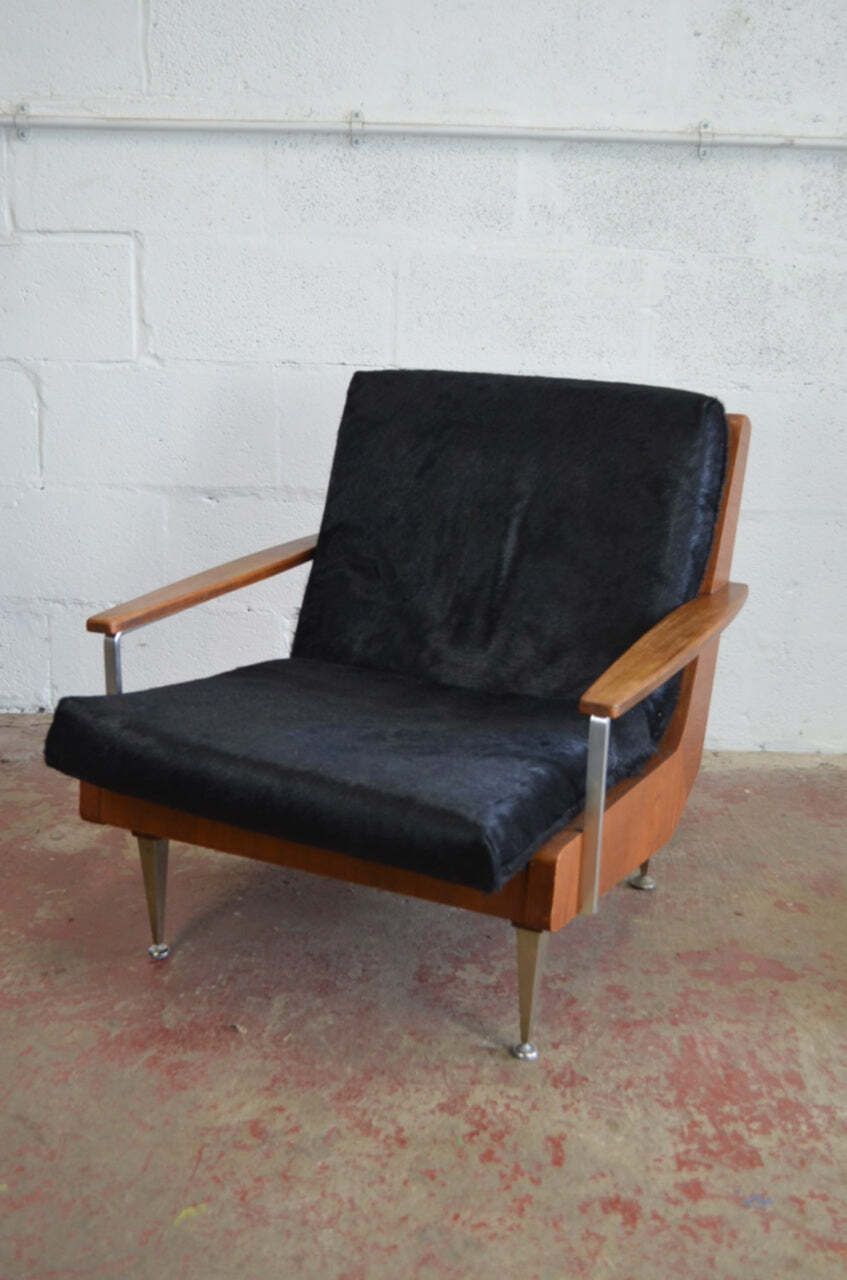 A Vintage Mid 20th Century Danish Easy Lounge Armchair photo furniture