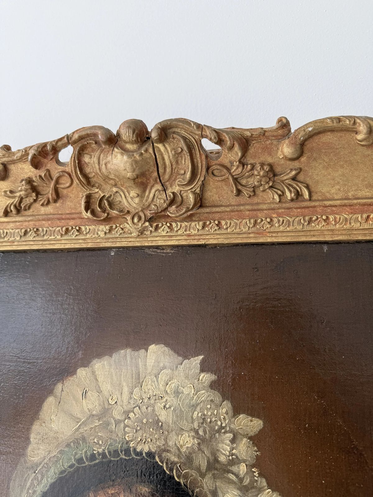 photo buy Pair Of Framed Oil On Canvas Portrait Paintings Of Man And Woman, 19th Century, English Provincial School