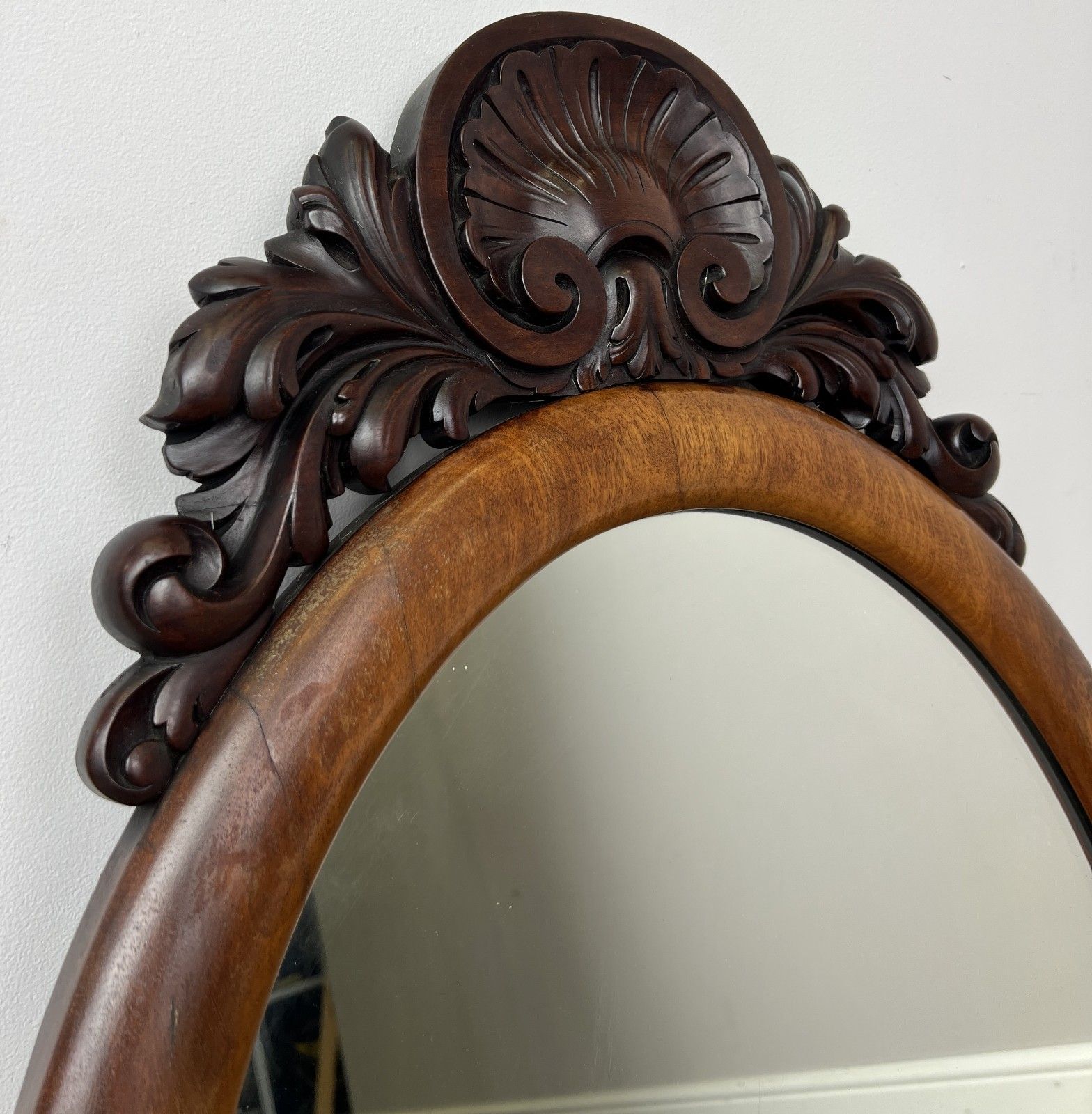 Mirror Antique French Walnut Ornate Wall Mirror Decorative Frame Lot 6135 photo Home Decor