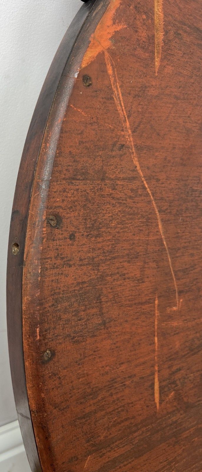 photo for sale Mirror Antique French Walnut Ornate Wall Mirror Decorative Frame Lot 6135