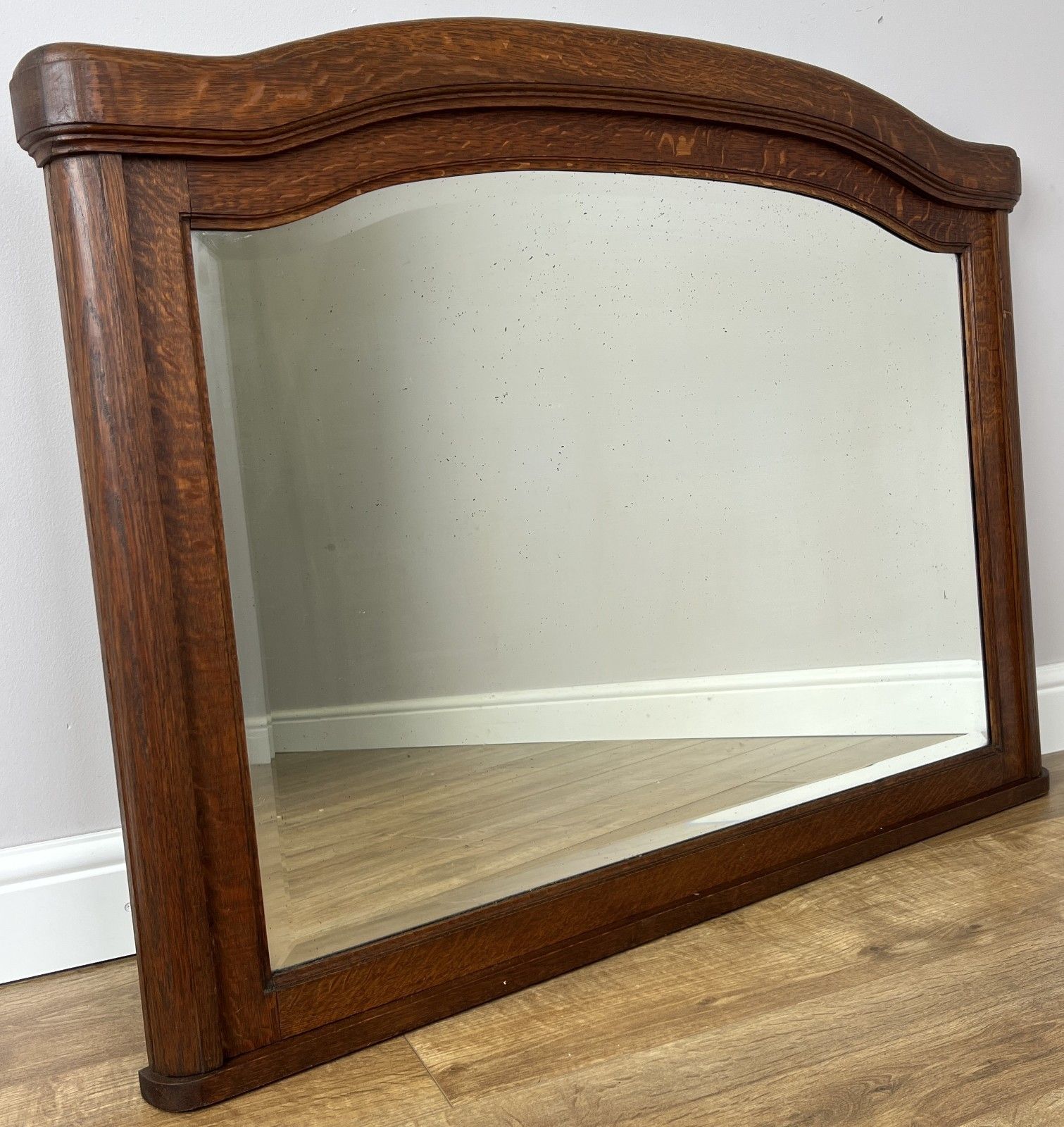 Mirror Antique French Style Oak Wall Mirror Carved Decorative Frame Lot 6141 photo for sale