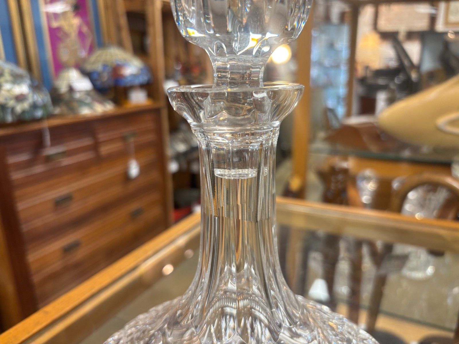 Waterford Crystal Lismore Ships Decanter With Stopper photo for sale