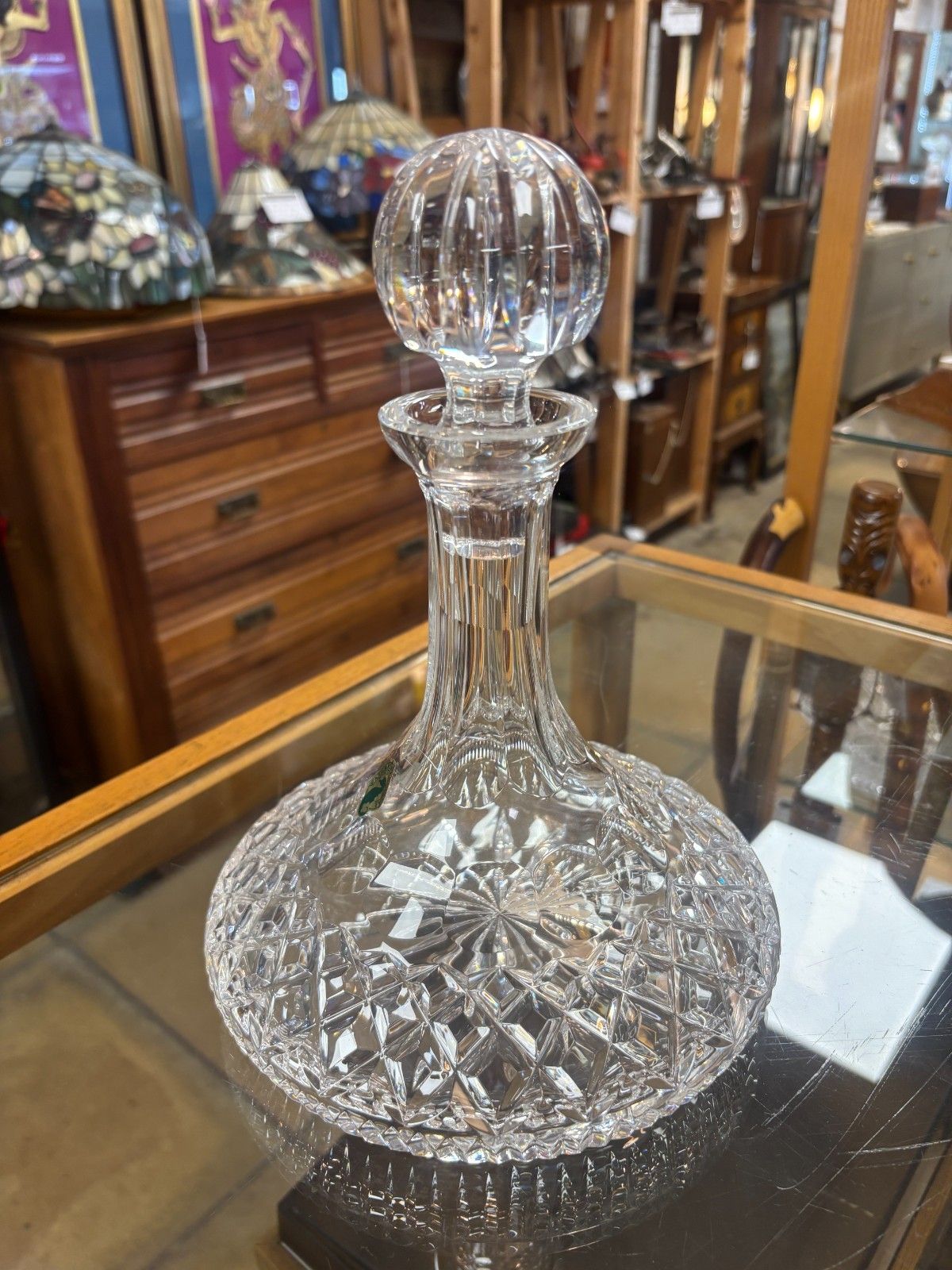 Waterford Crystal Lismore Ships Decanter With Stopper photo vinterior