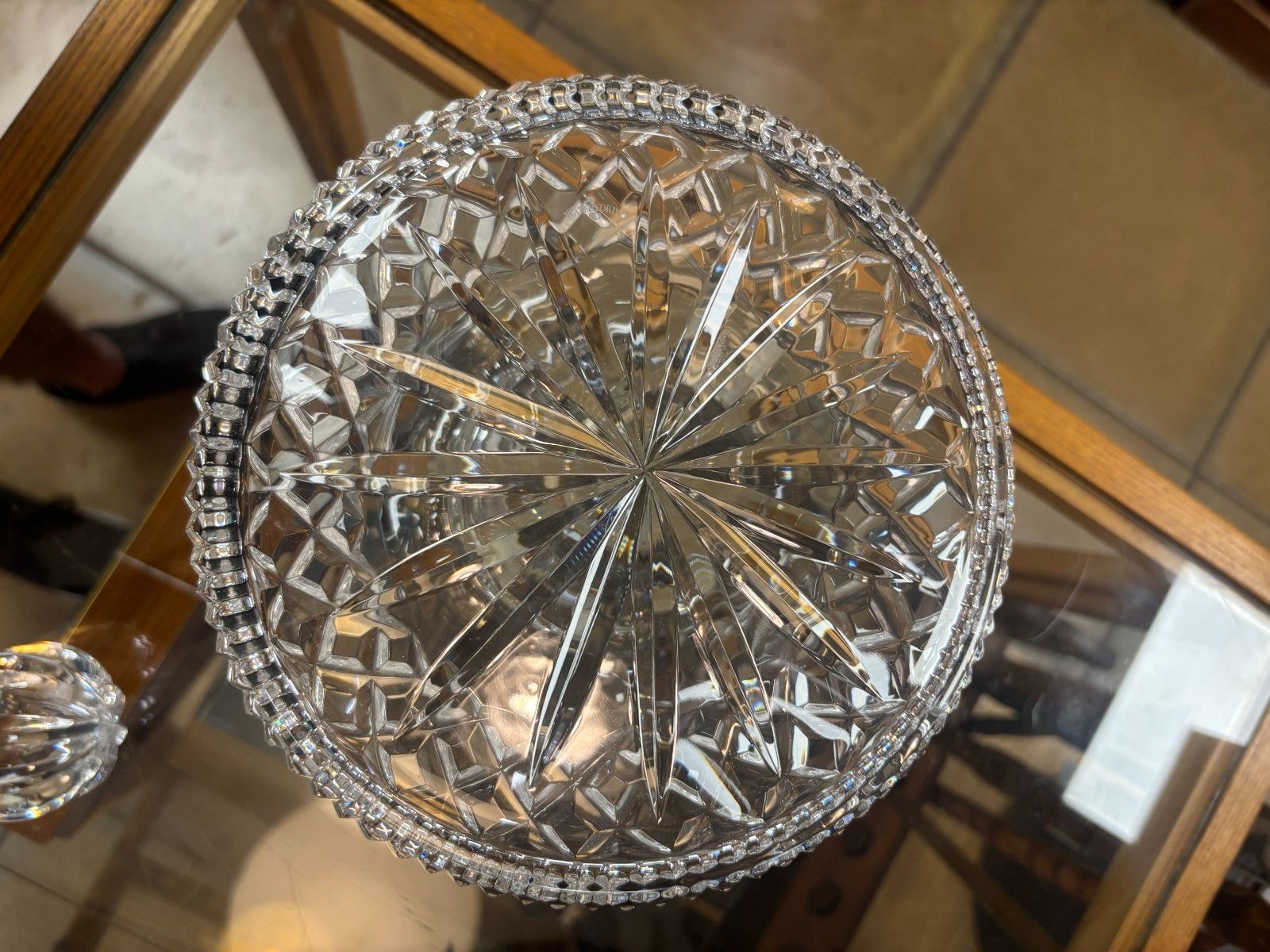 Home Decor Waterford Crystal Lismore Ships Decanter With Stopper photo