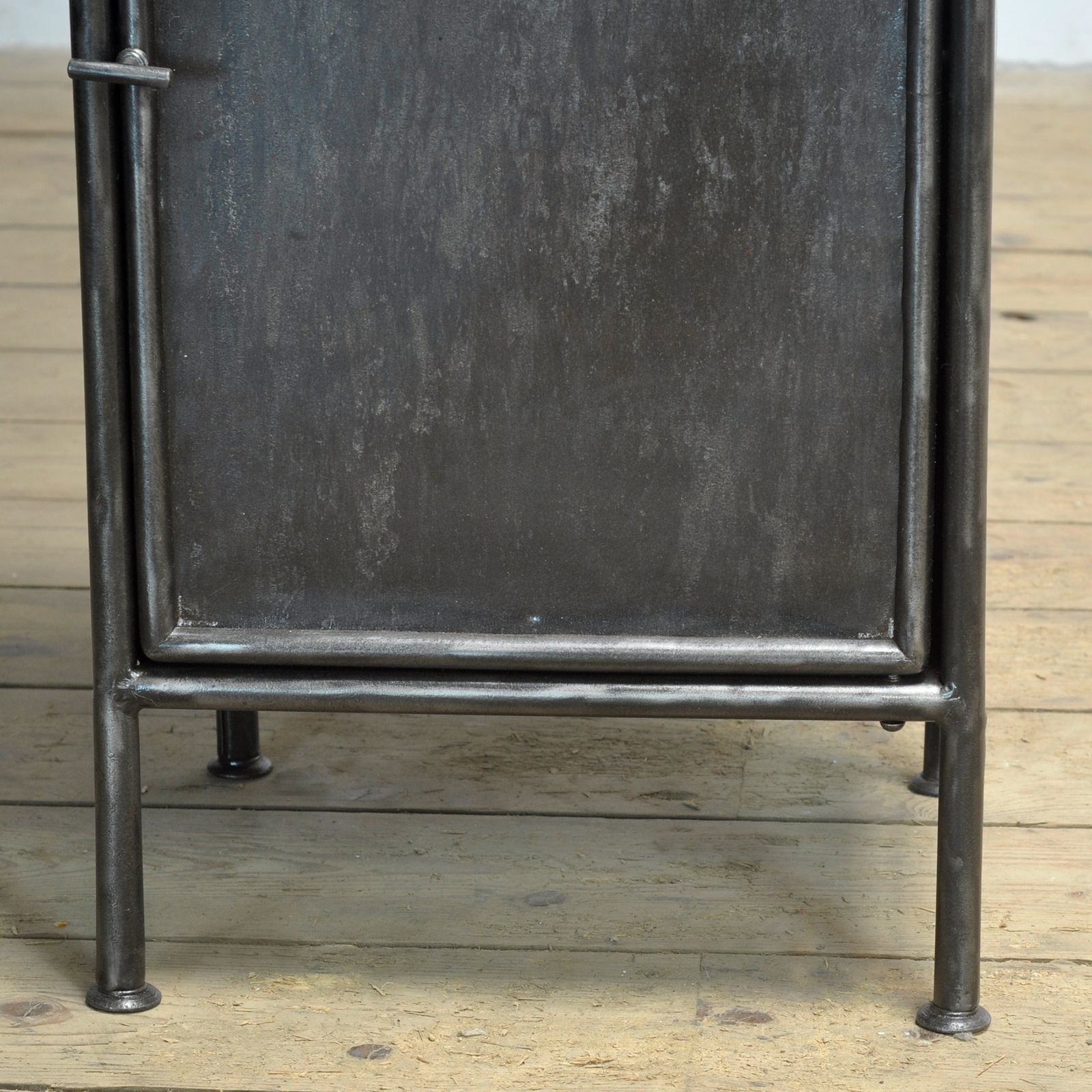 photo furniture Iron Bedside Table, Circa 1920