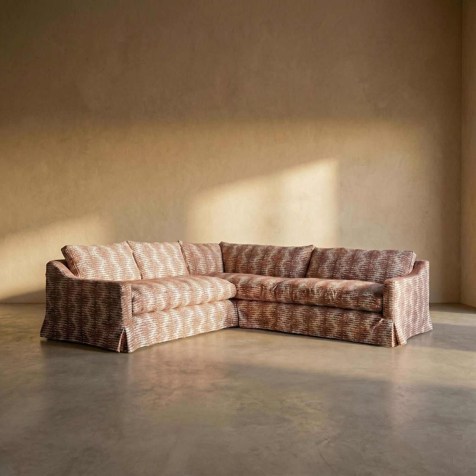 The 'Conrad' L Shaped Skirted Sofa
