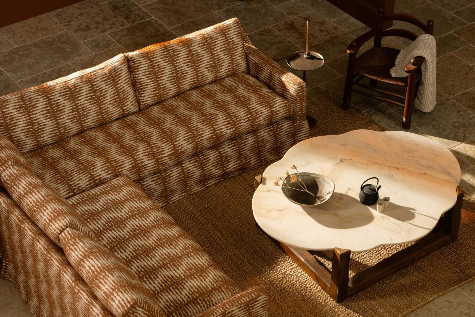 The 'Conrad' L Shaped Skirted Sofa photo furniture