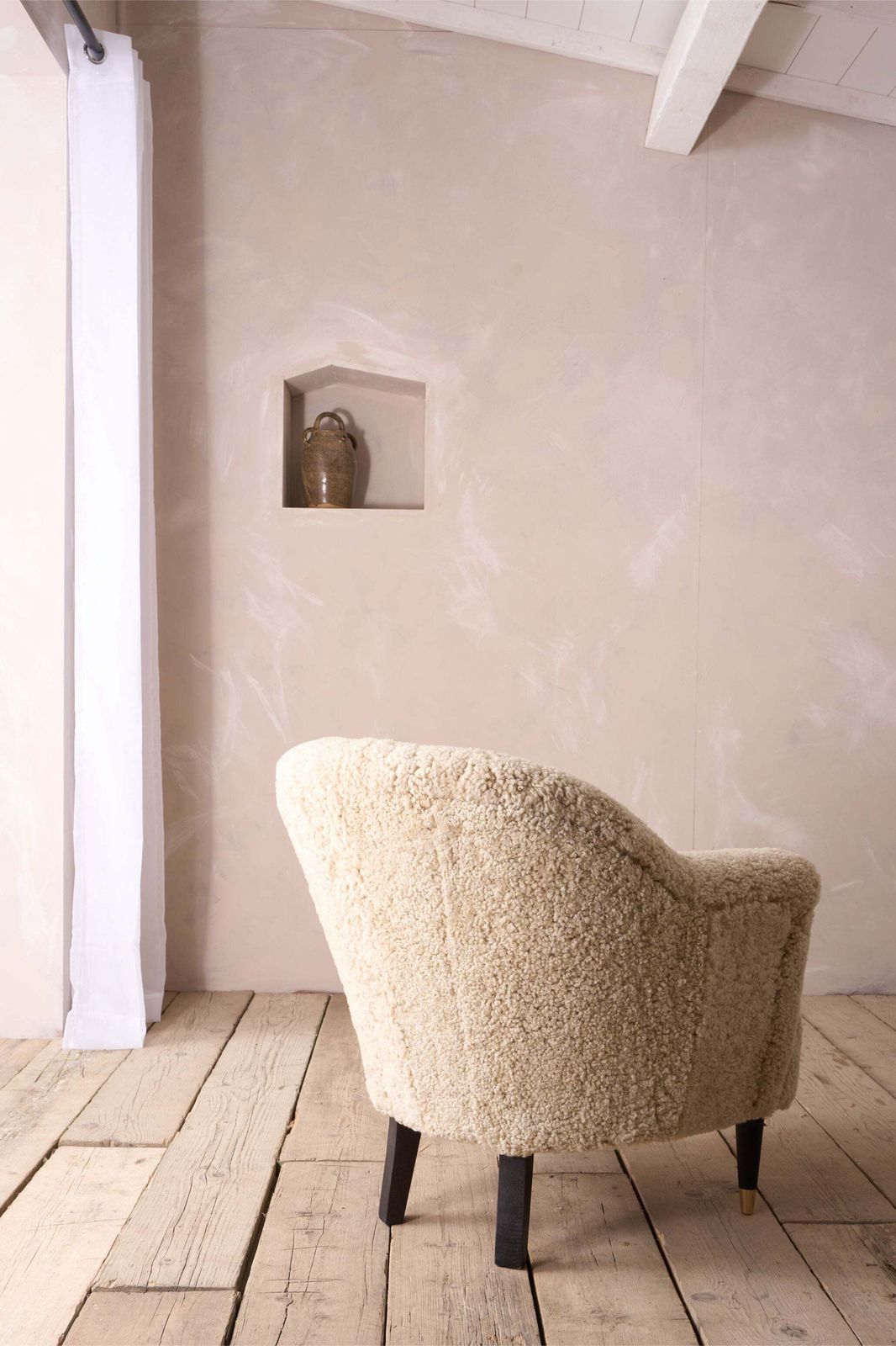 The 'Milo' Sheep Wool Armchair photo vintage