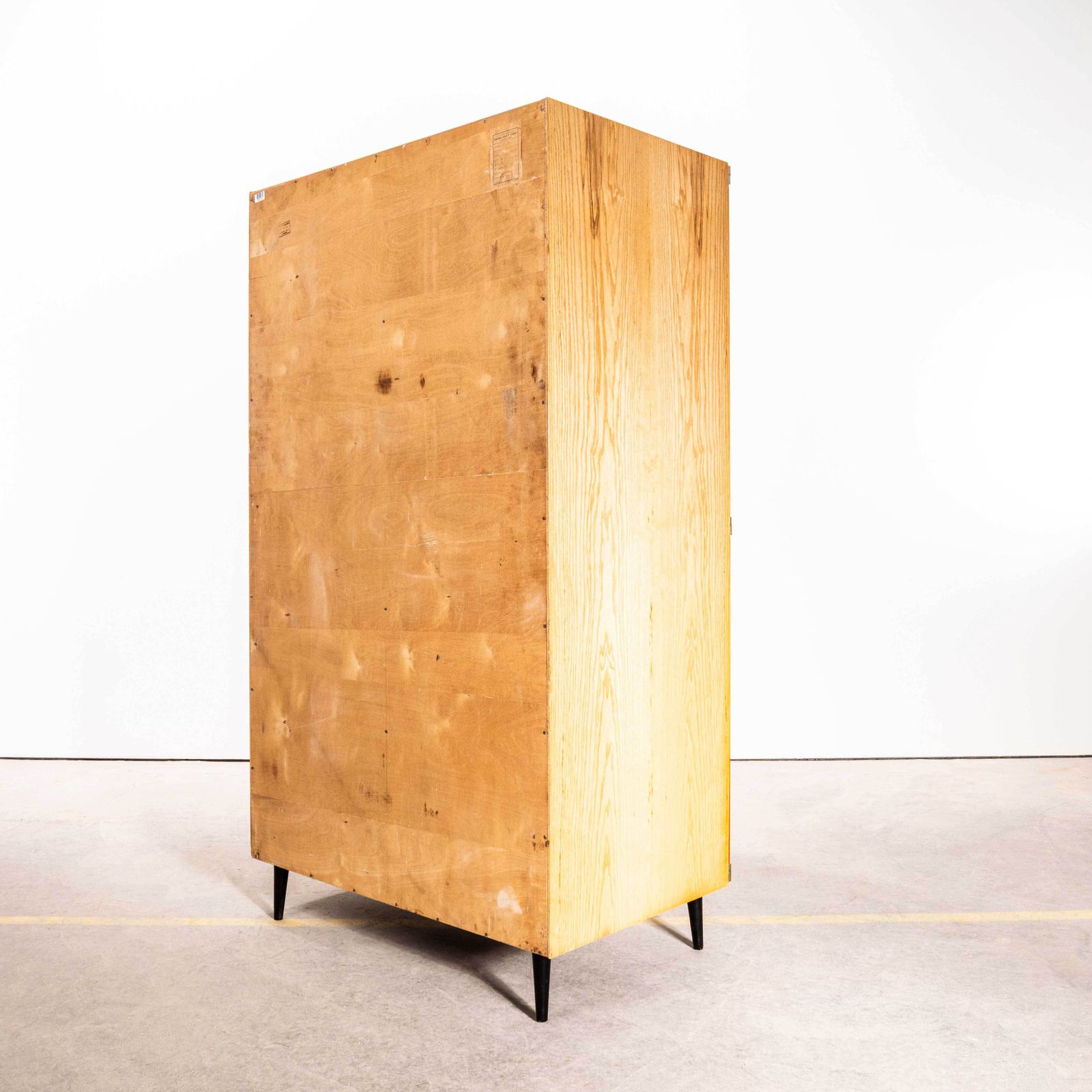 photo furniture 1960's Good Sized Mid Century Red Open Wardrobe