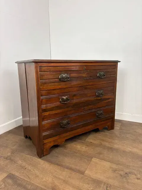 Edwardian Satinwood Chest Of Three Drawers photo Furniture