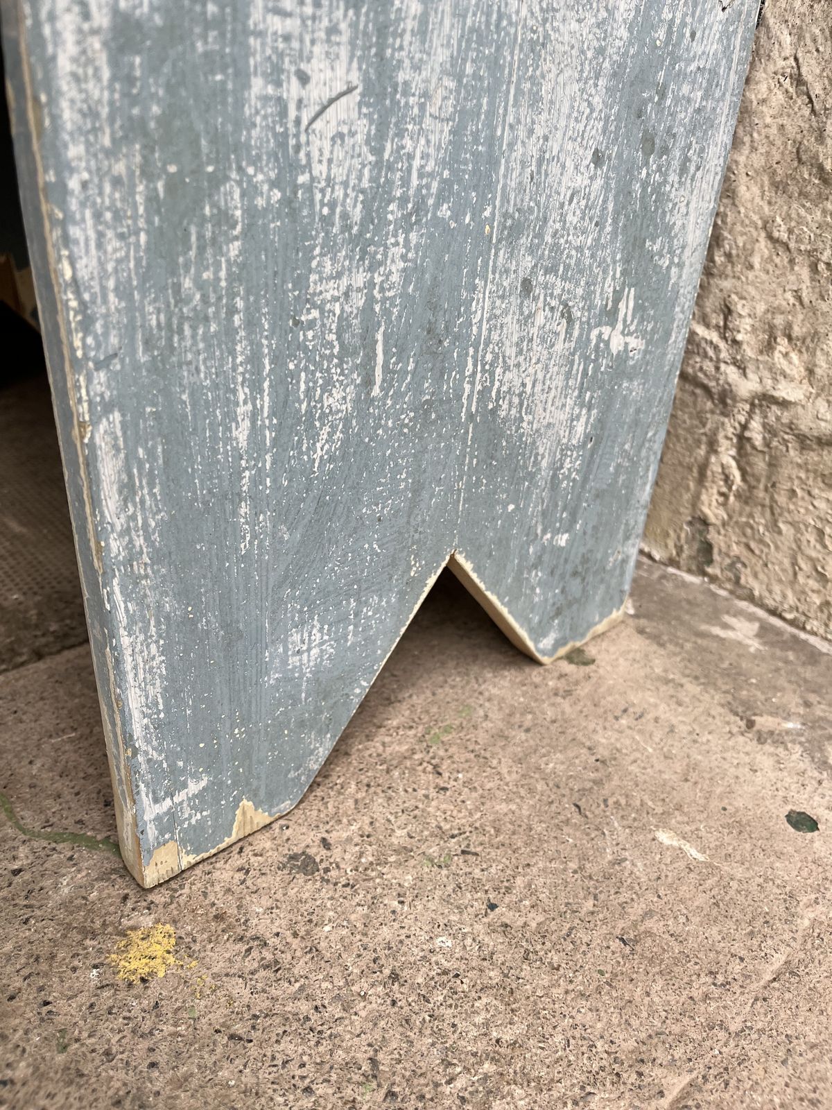Edwardian Small Pine Bookcase In Distressed Blue Paint photo vinterior