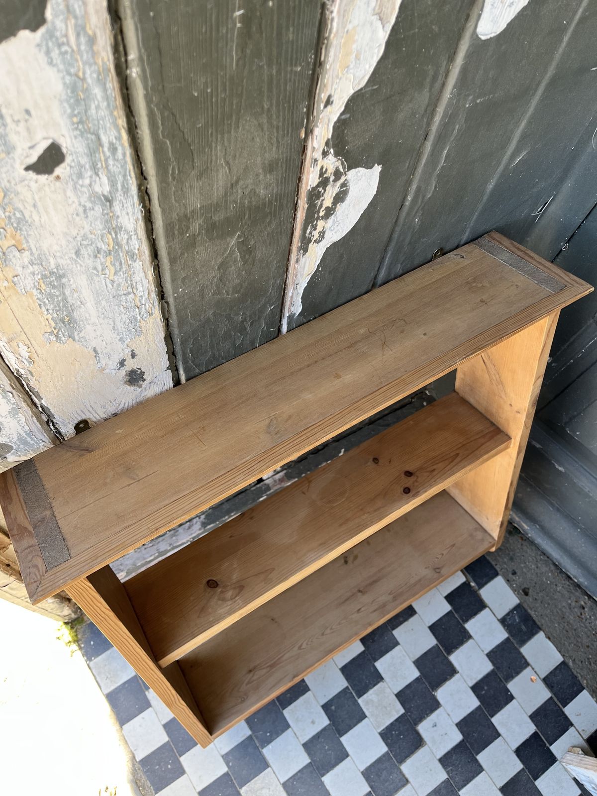 Simple Small 1960’s Pine Hanging Wall Shelves photo Furniture