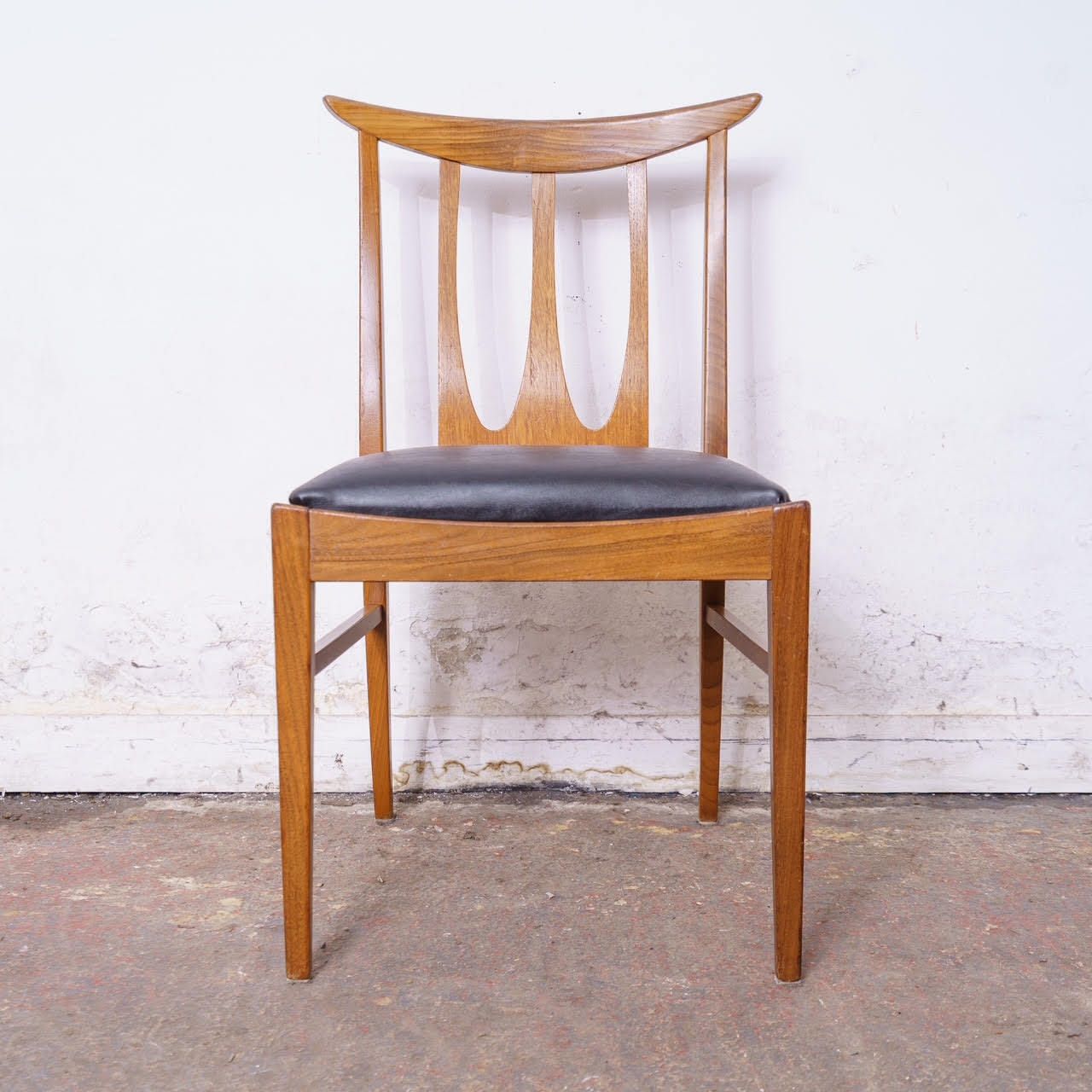 4 G Plan Mid Century Teak Brasilia Dining Chairs, Newly Upholstered photo buy