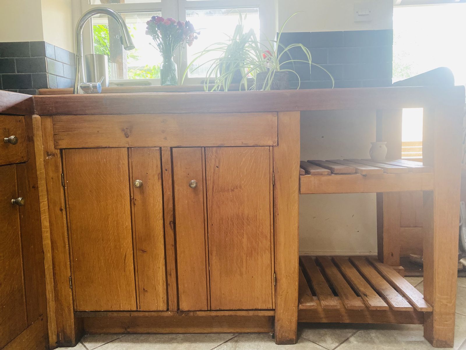 Solid Wood Kitchen Units (Sink)