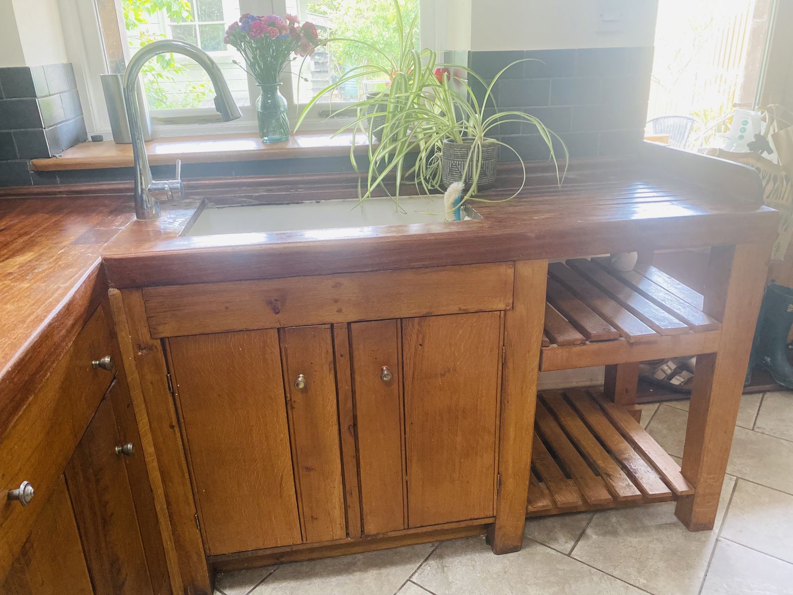 Solid Wood Kitchen Units (Sink) photo for sale